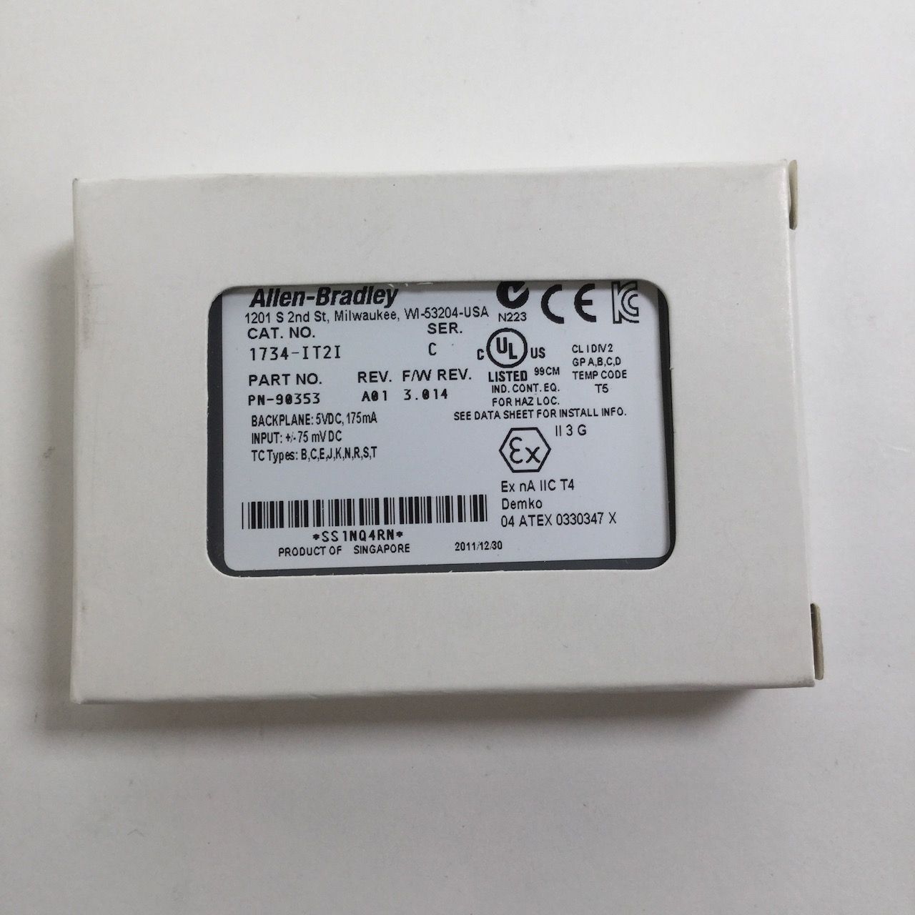 Allen Bradley It I Point I O Input Module Ser C New Nfp