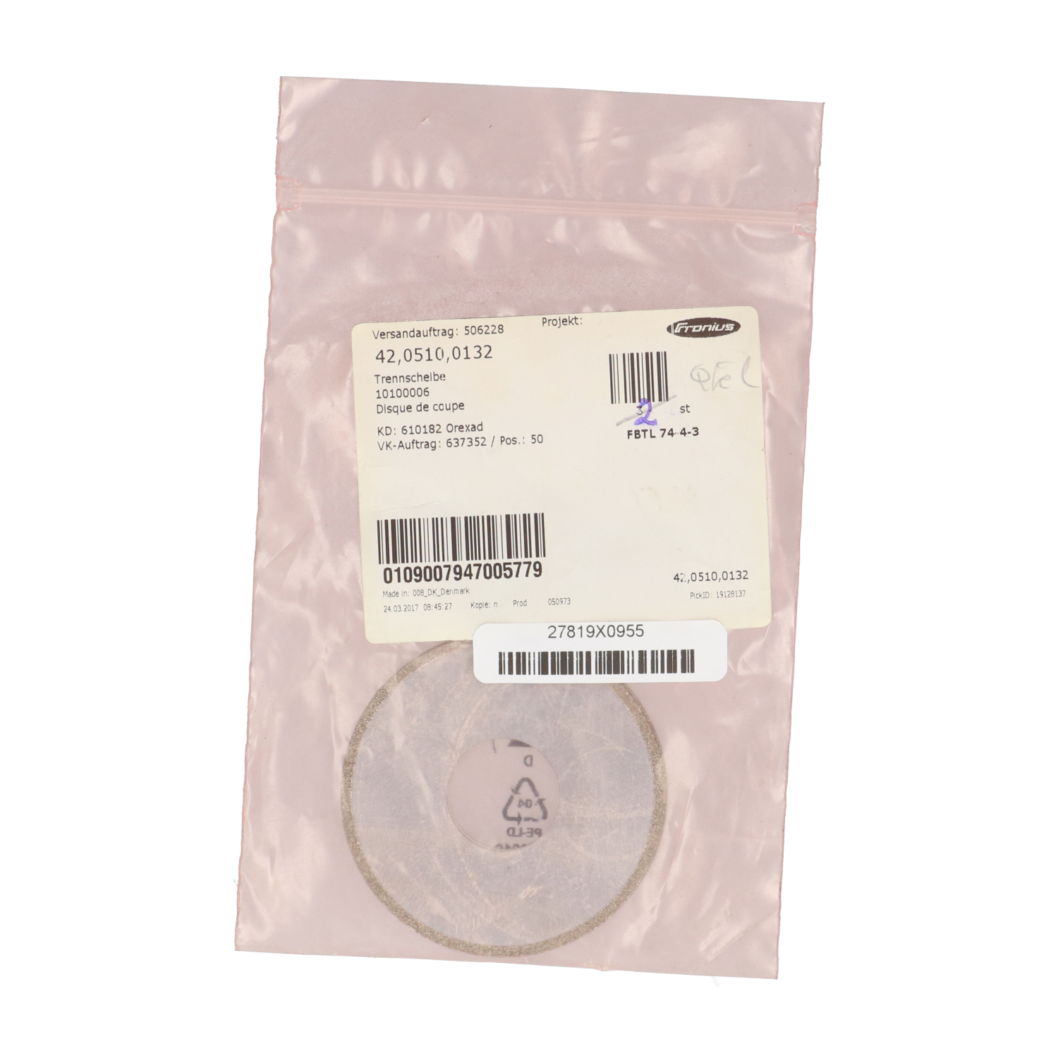 Fronius 4,205,100,132 New NFP (2pcs)