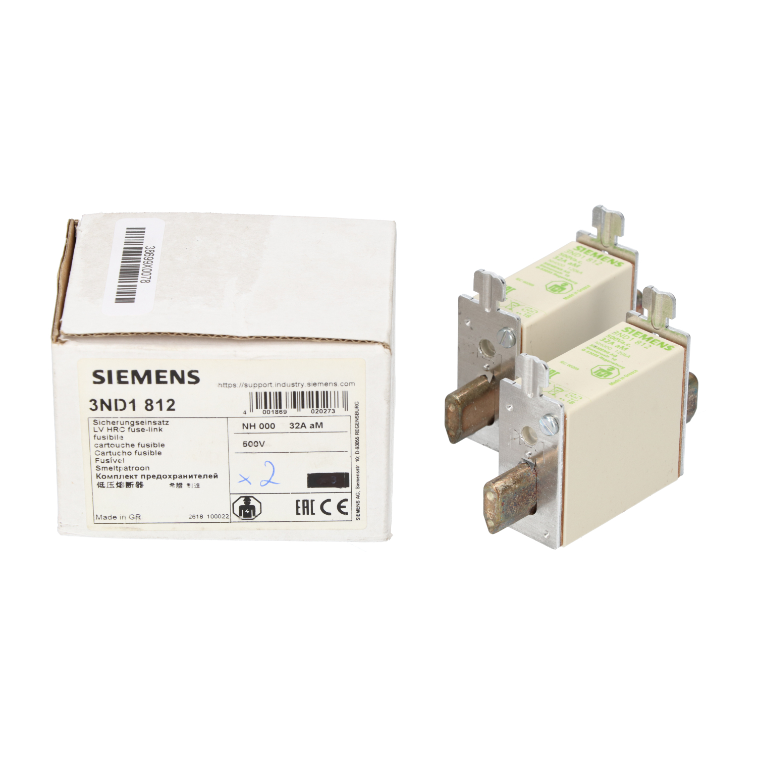 Siemens 3ND1812 New NFP (2pcs)