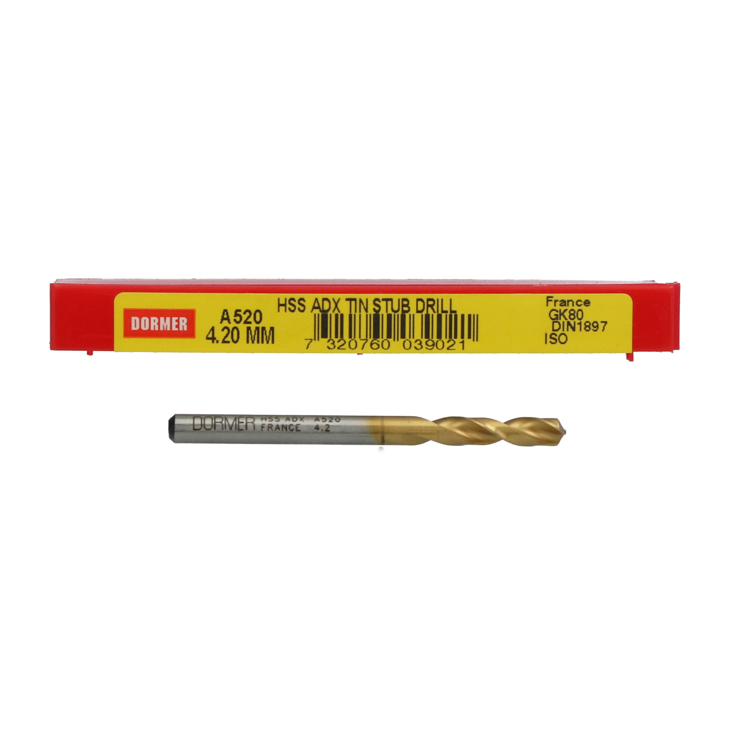 Dormer A5204.20 ADX Stub Drill 4.20 mm New NFP