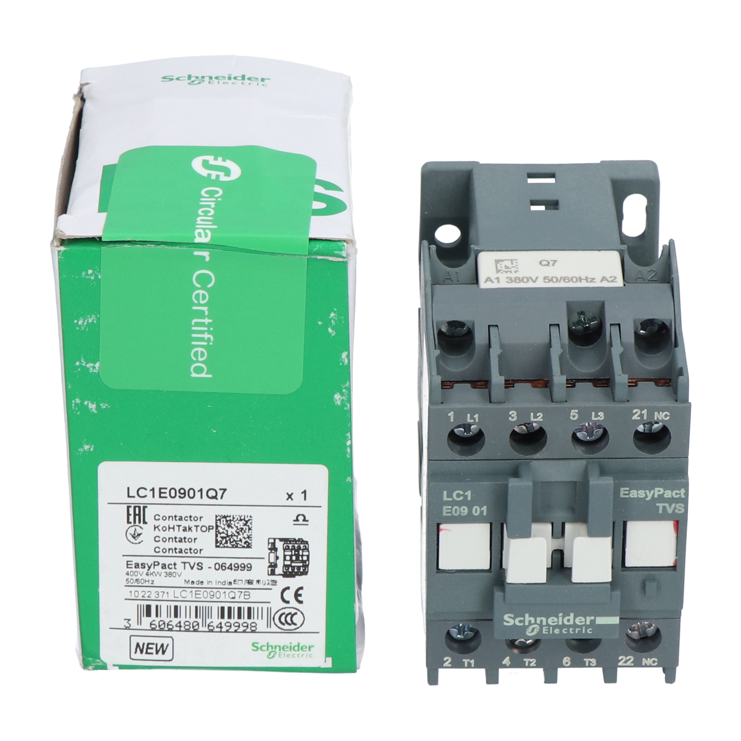 Schneider Electric LC1E0901Q7 EasyPact TVS Contactor New NFP