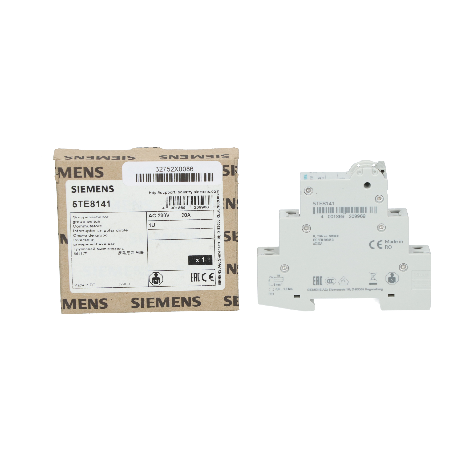 Siemens 5TE8141 Group Switch New NFP