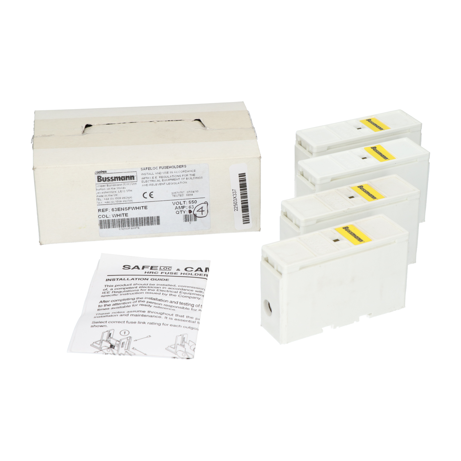 Bussmann 63ENSFWHITE Fuse Holder New NFP (4pcs)