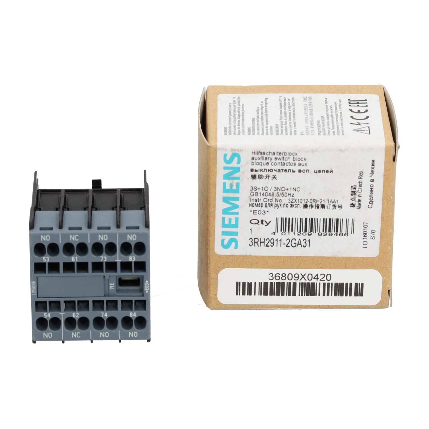 Siemens 3RH2911-2GA31 New NFP