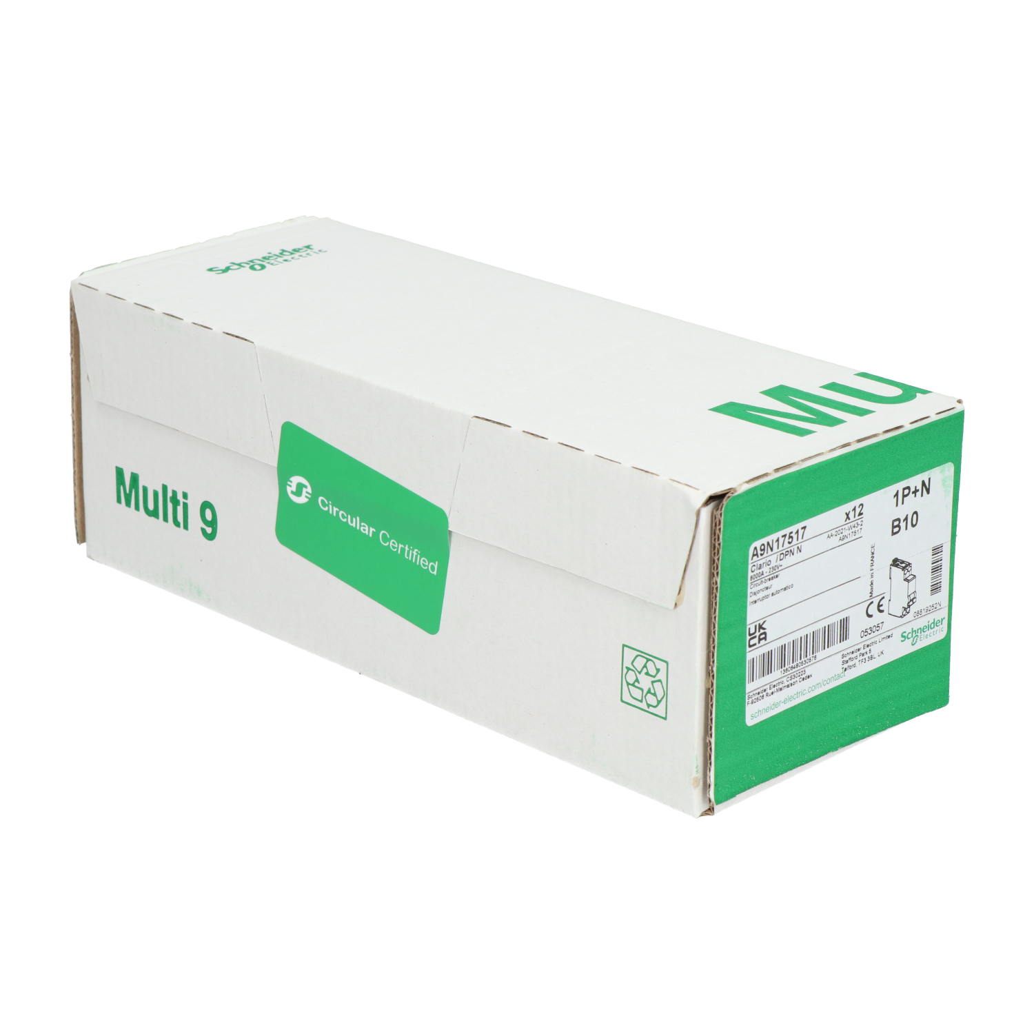 Schneider Electric A9N17517 Circuit Breaker NEW NFP 1P + B10 Sealed (12pcs)