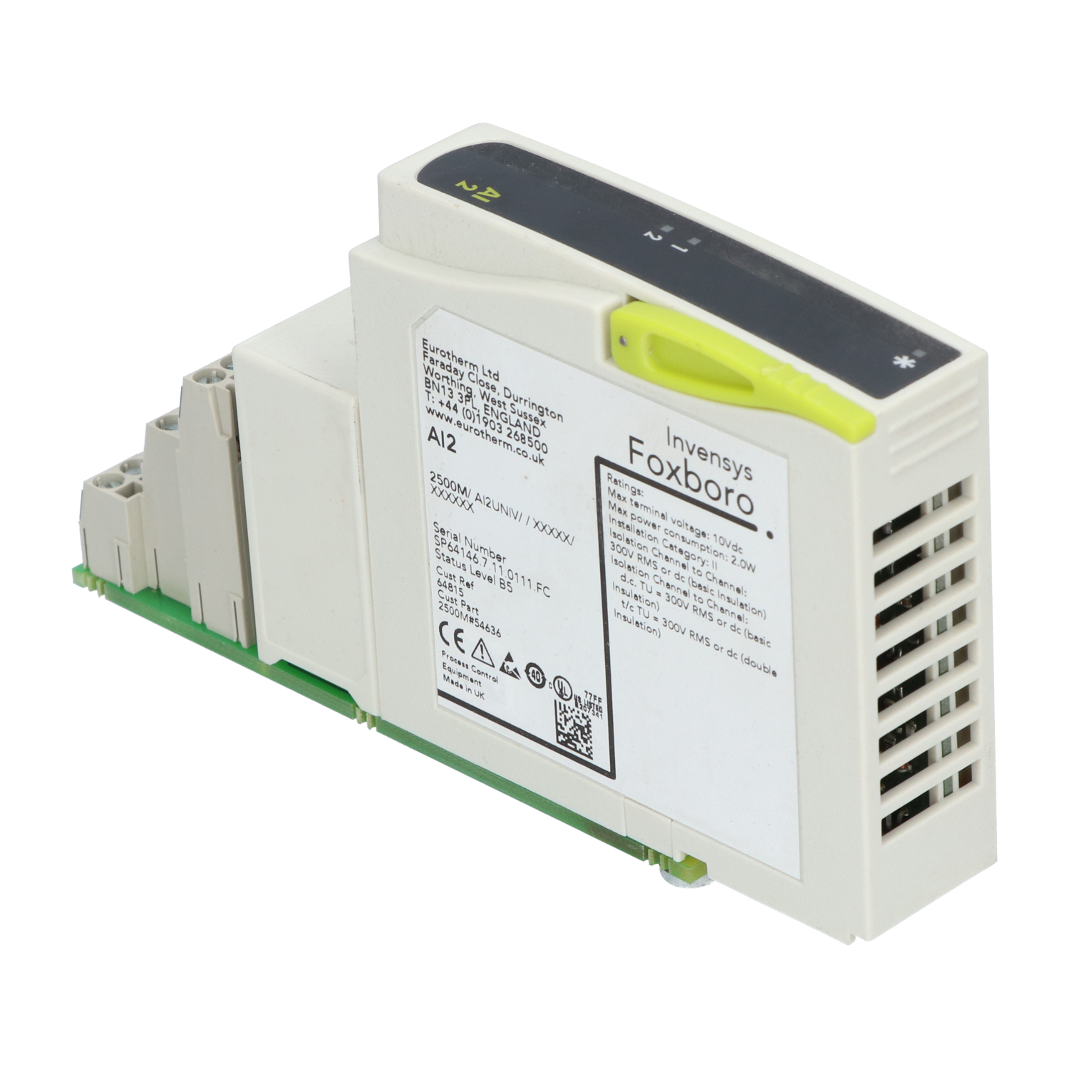 Eurotherm 2500M/AI2UNIV Analog Input Module Used UMP