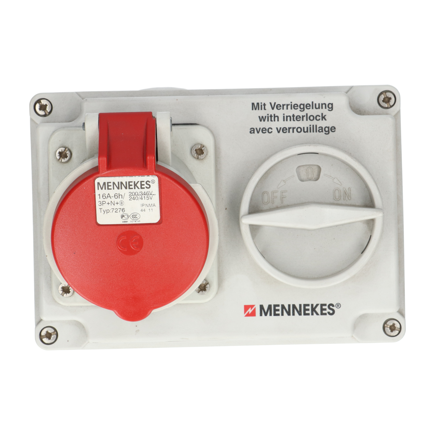 MENNEKES 7276 Switched Interlock Socket New NFP