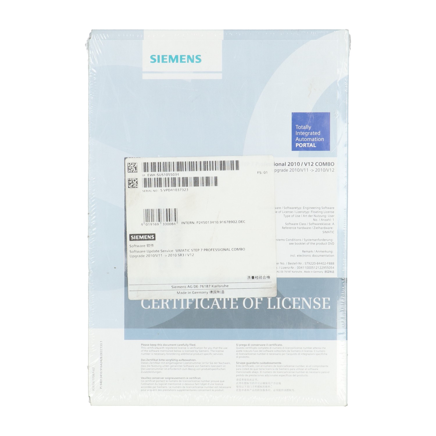 Siemens EWK-SUS1055034 New NFP Sealed