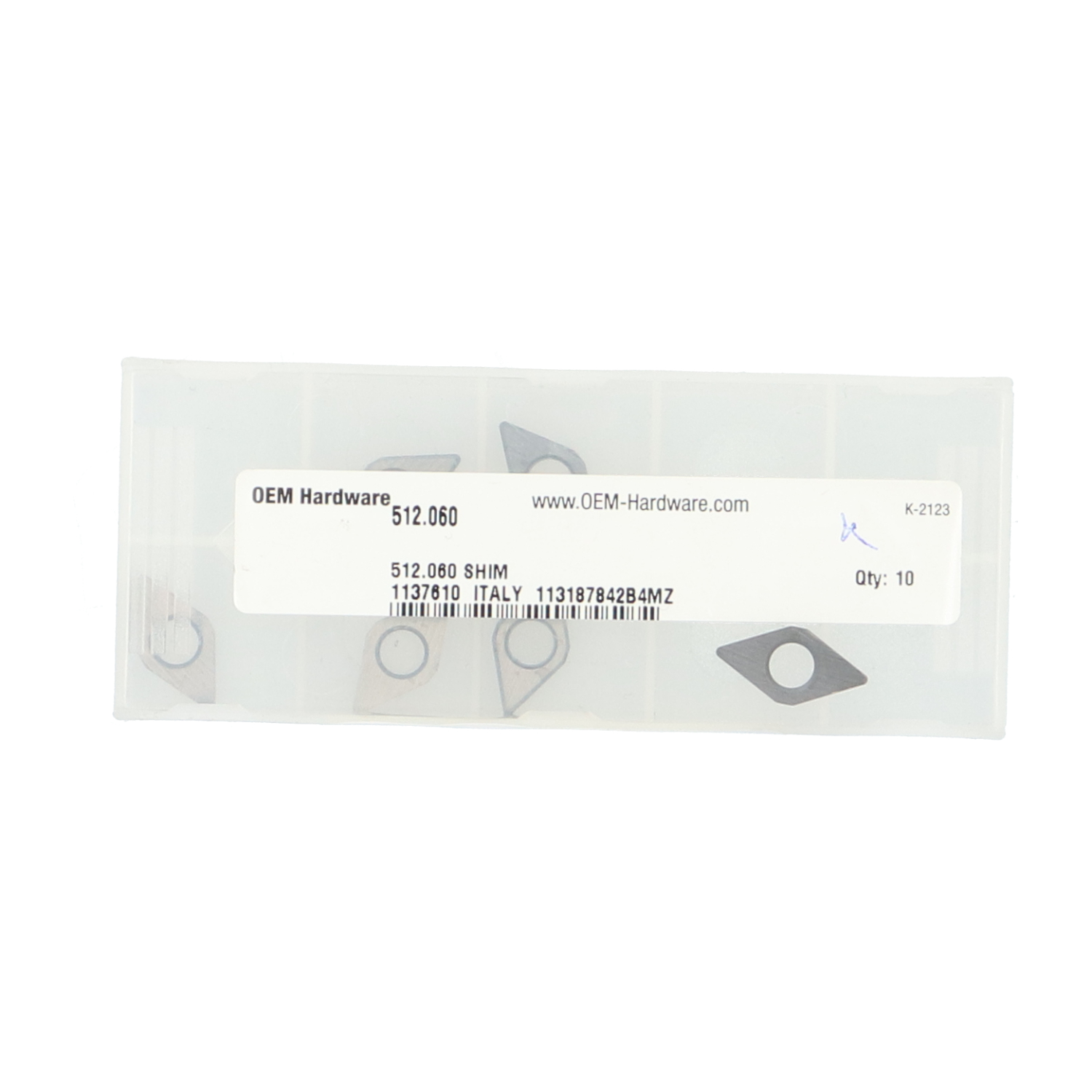 OEM Hardware 512.060 Carbide Shim New NFP (6pcs)