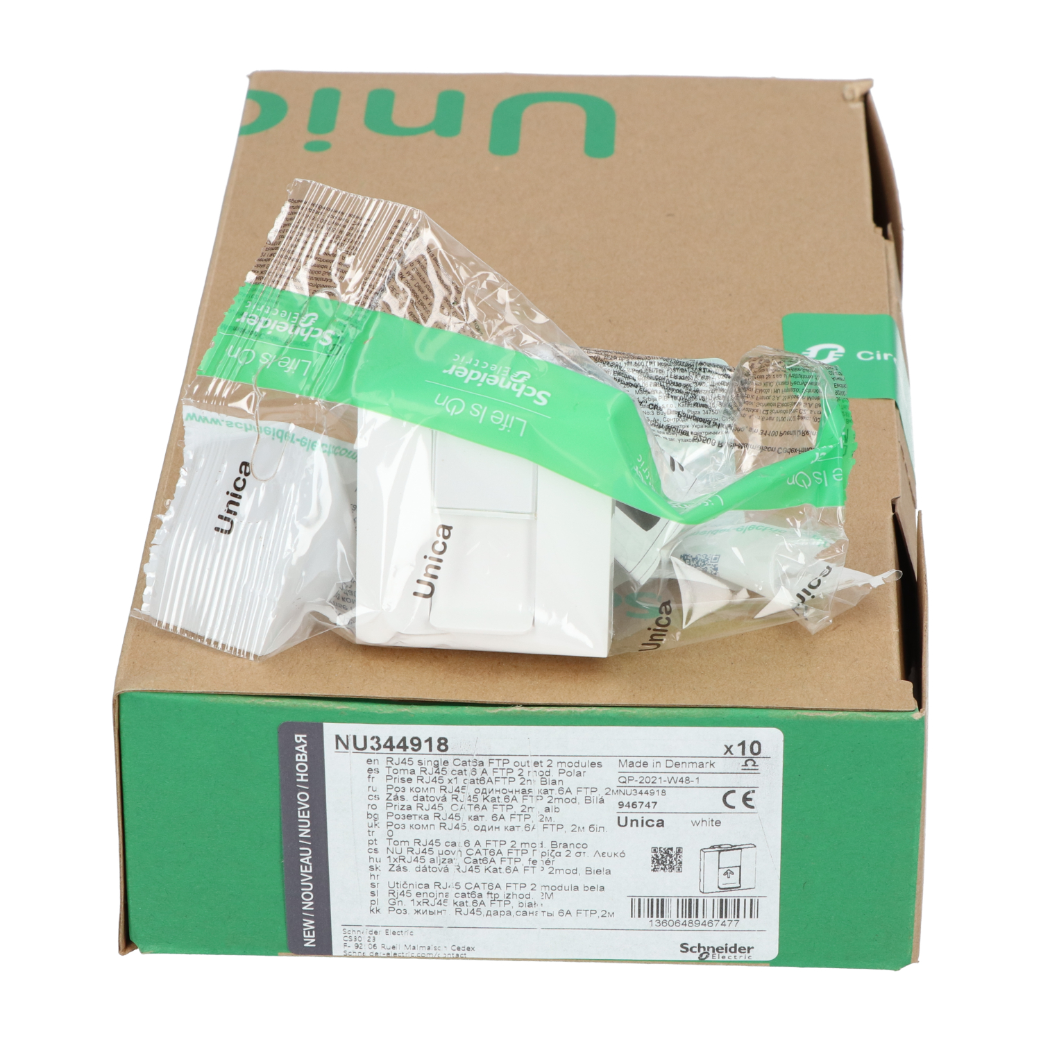 Schneider Electric NU344918 Single Socket New NFP (10pcs)