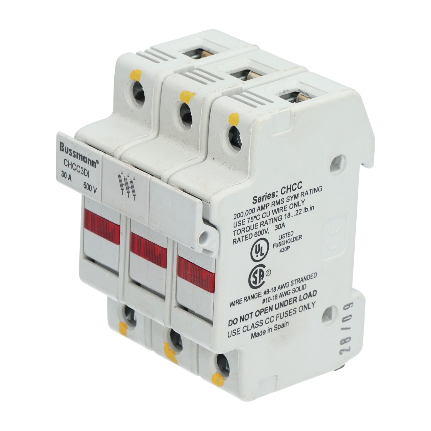 Bussmann CHCC3DI Fuse Holder Used UMP