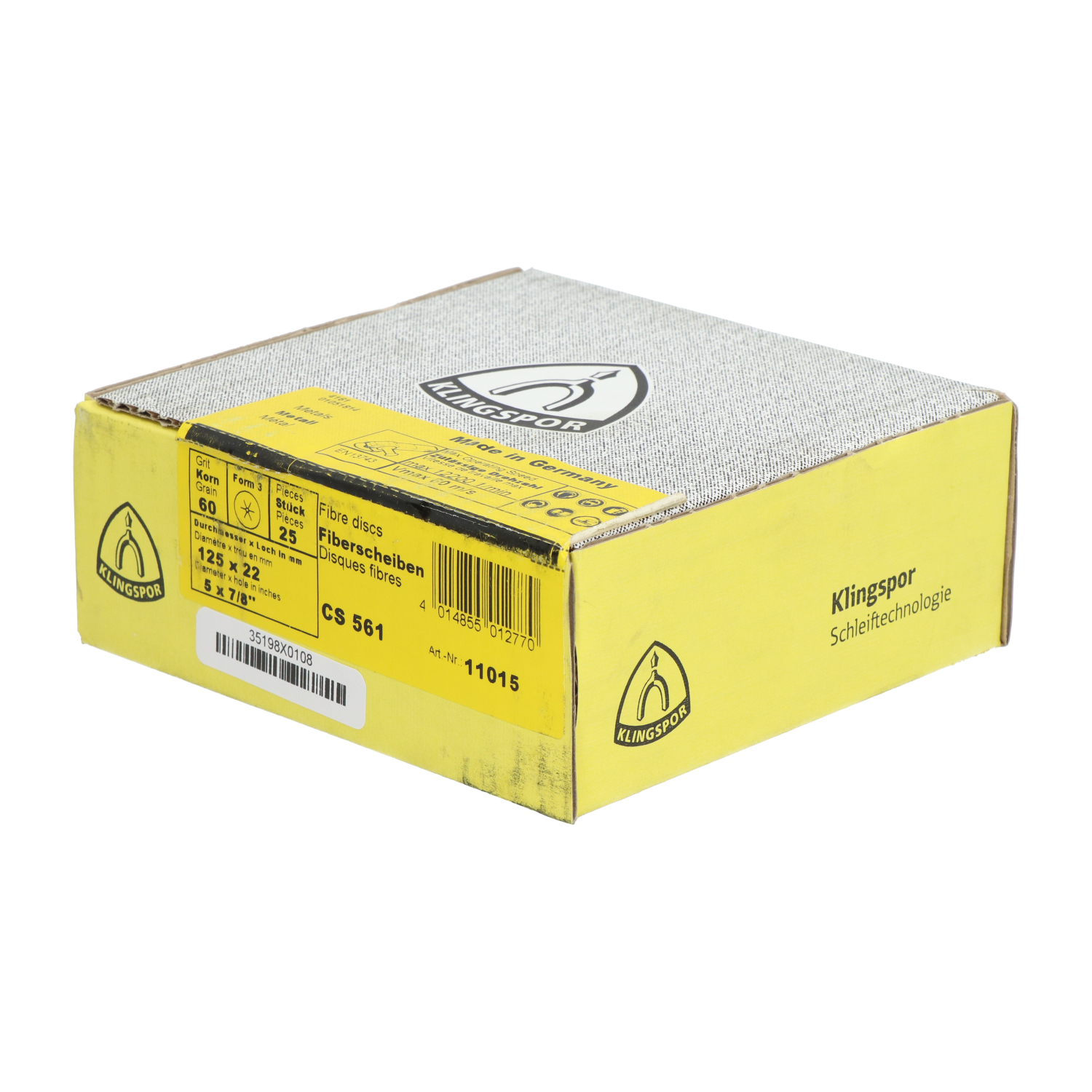 Klingspor 11015 Flap Disc 5x7/8" New NFP Sealed (25pcs)