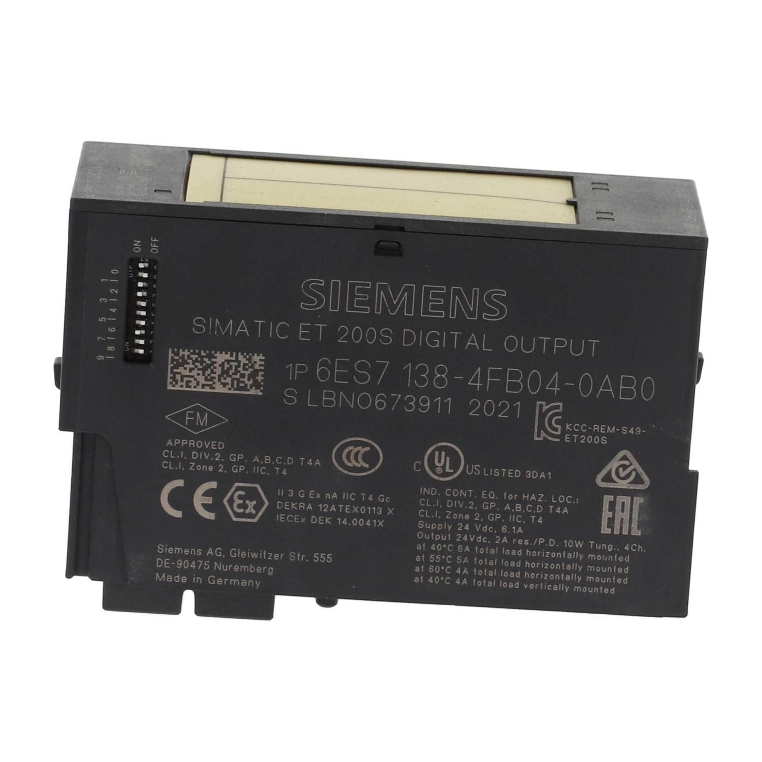 Siemens 6ES7138-4FB04-0AB0 Used UMP