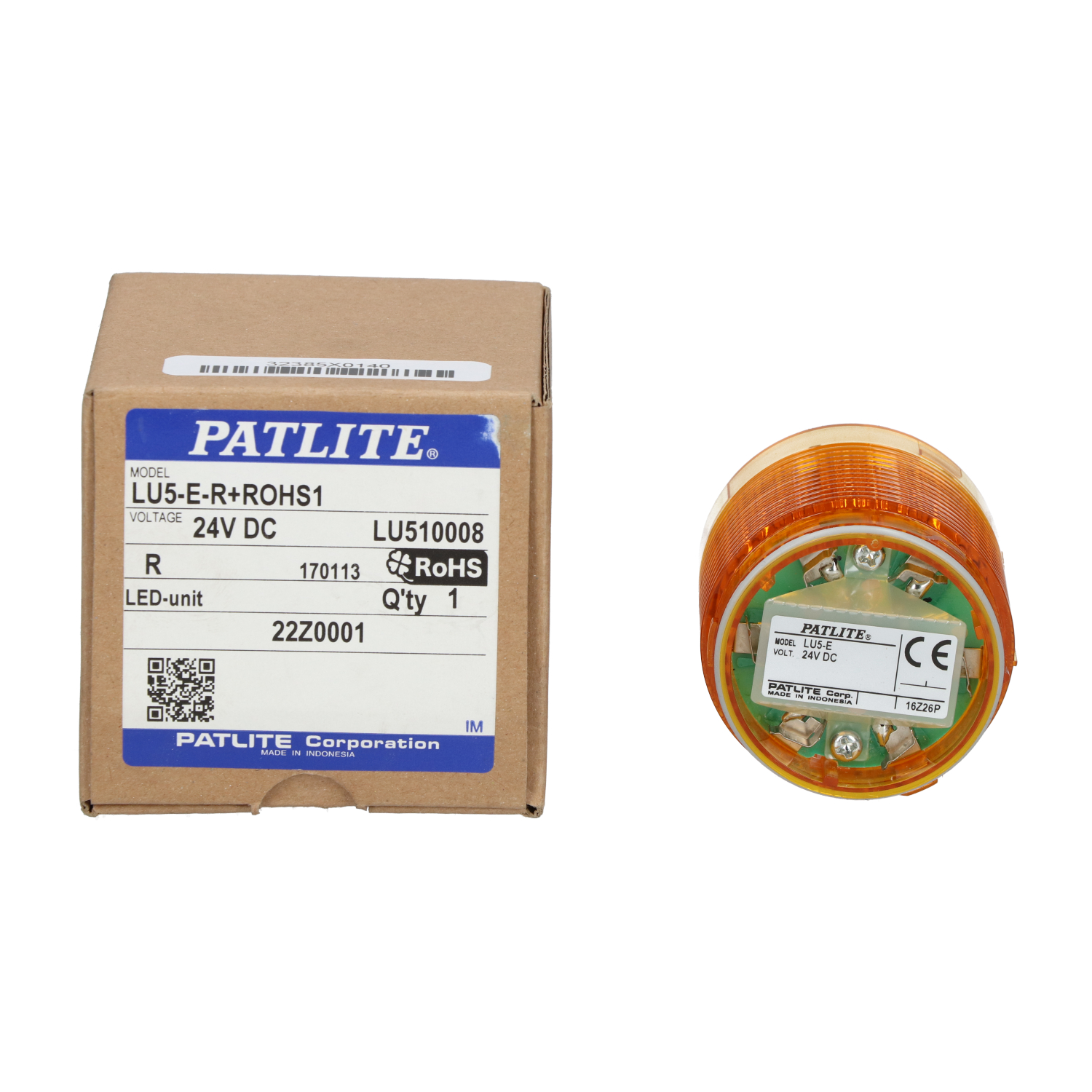 Patlite LU5-E-R+ROHS1 Orange LED Lamp Module New NFP