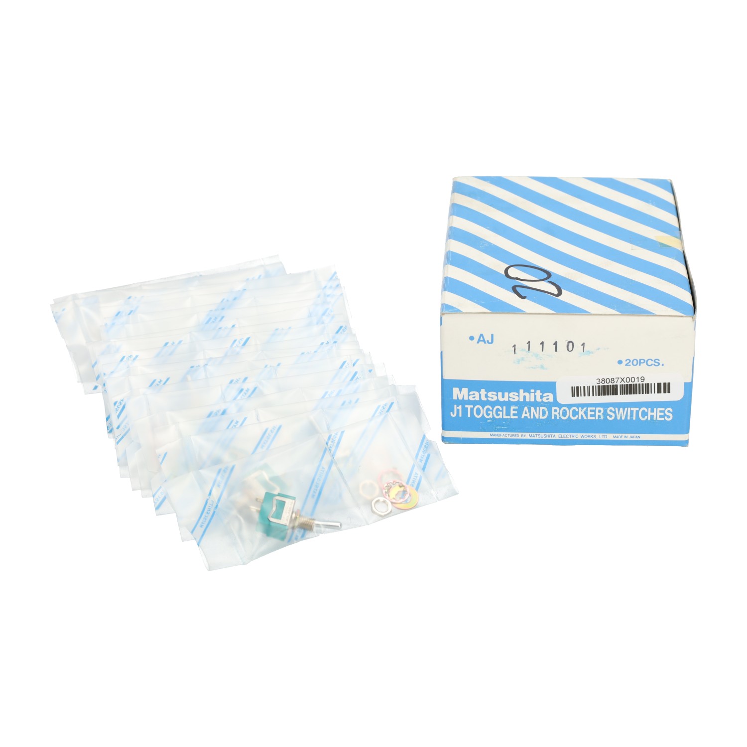 Matsushita AJ111101 J1 Toggle and Rocker Switches New NFP Sealed (20pcs)