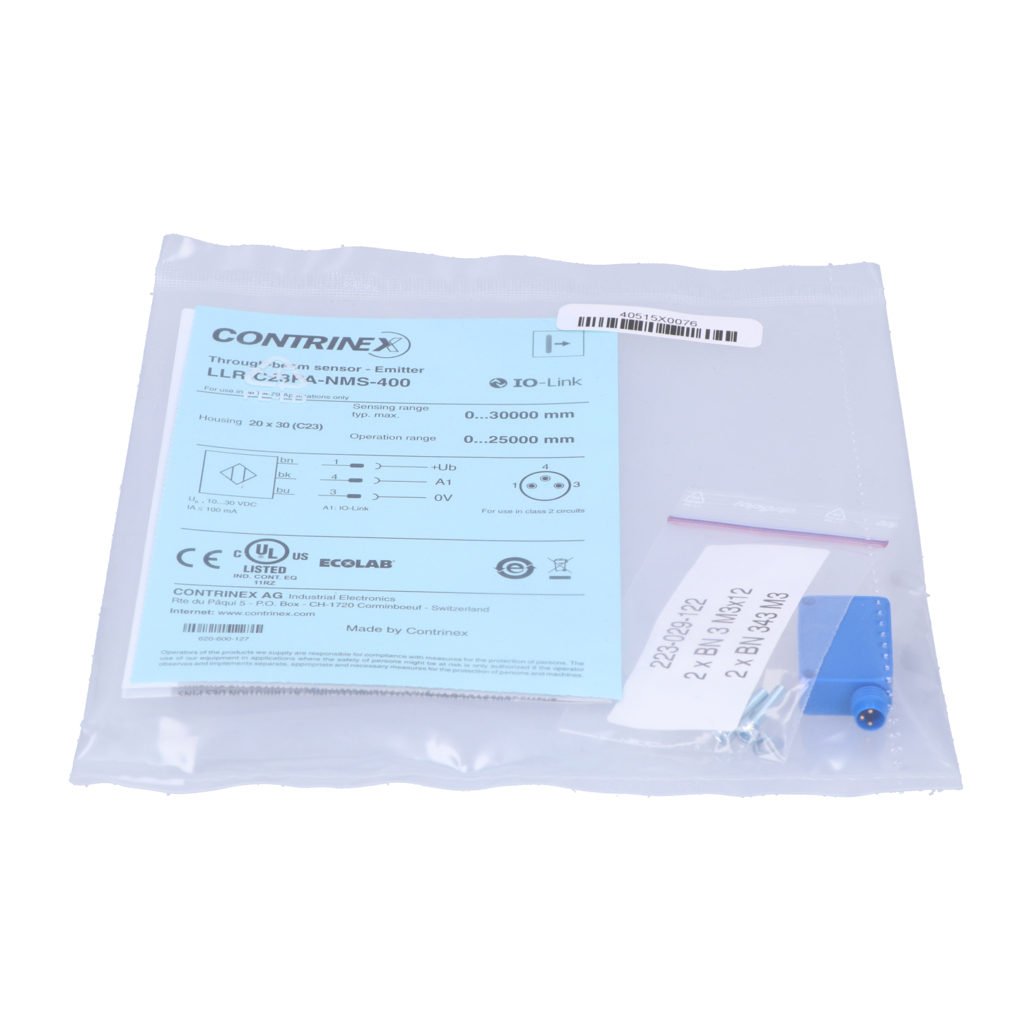 Contrinex LLR-C23PA-NMS-400 New NFP Sealed