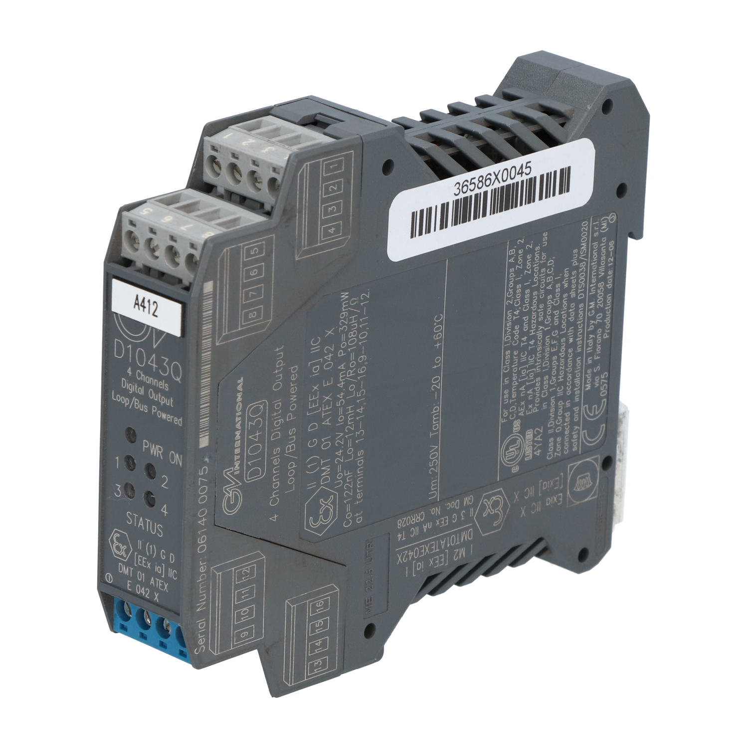 GM International D1043Q Digital Output Module Used UMP