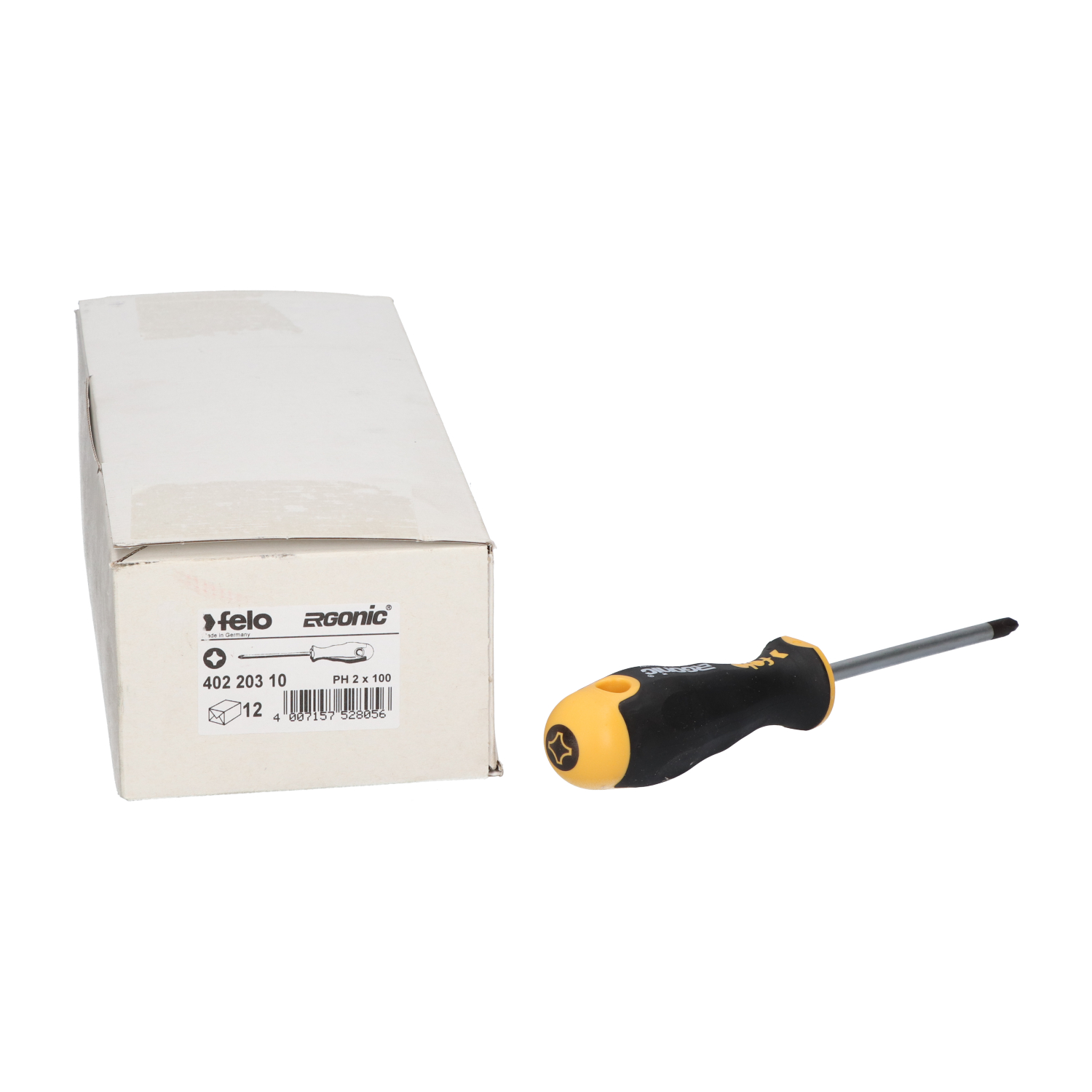 Felo 40220310 Screwdriver PH 2X100 New NFP (12pcs)