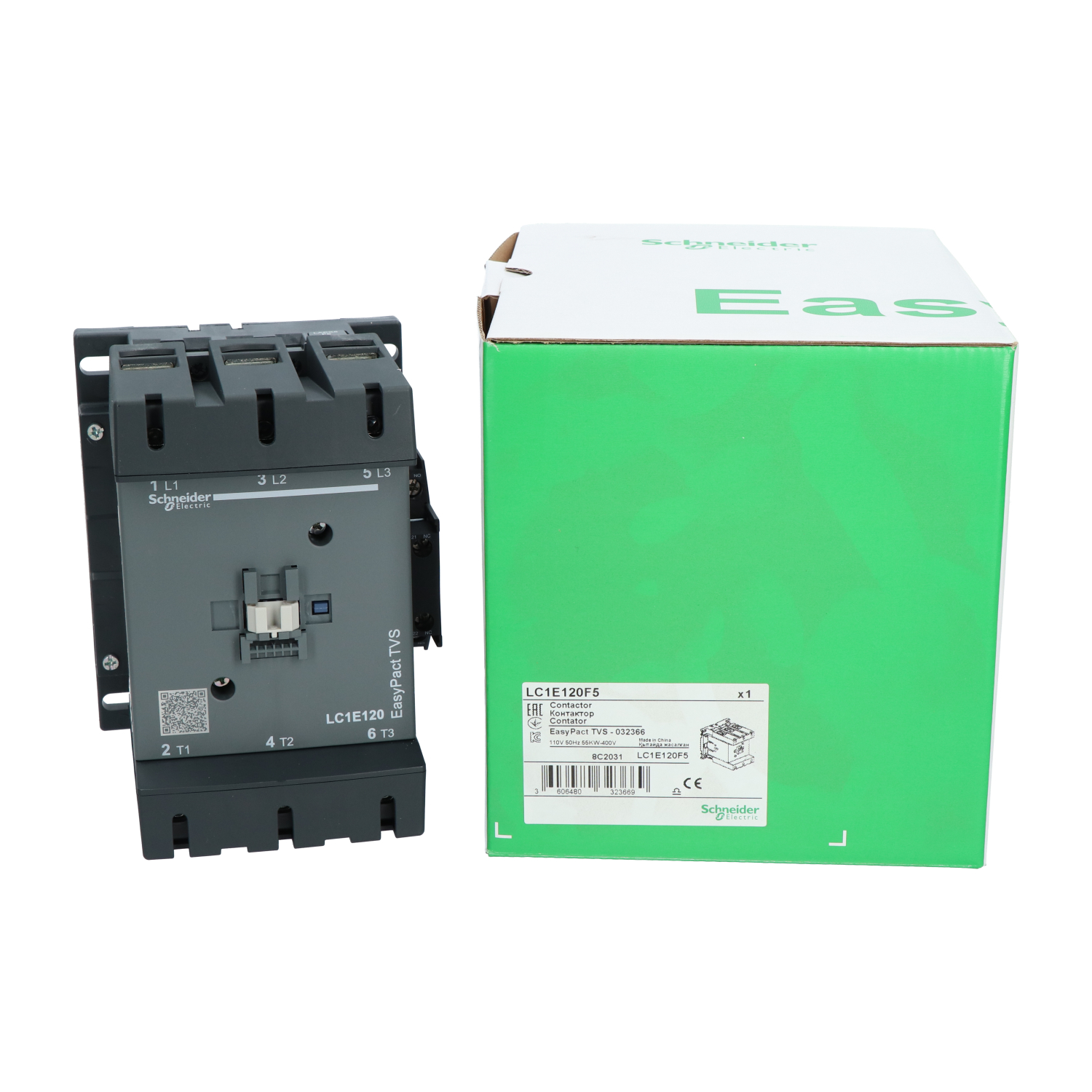 Schneider Electric LC1E120F5 EasyPact TVS Contactor 3P (3NO) New NFP