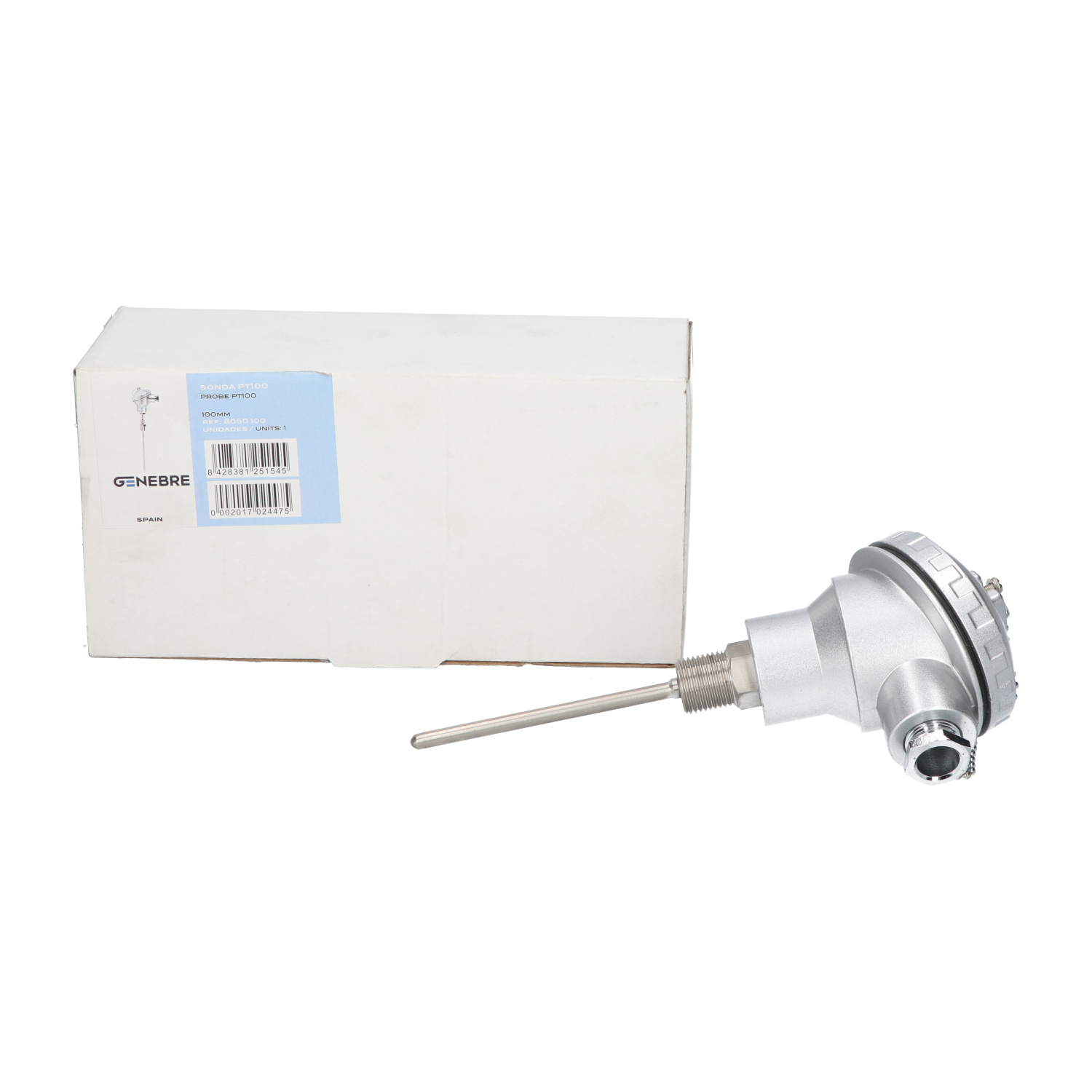 Genebre 8050100 Temperature Probe PT100 New NFP