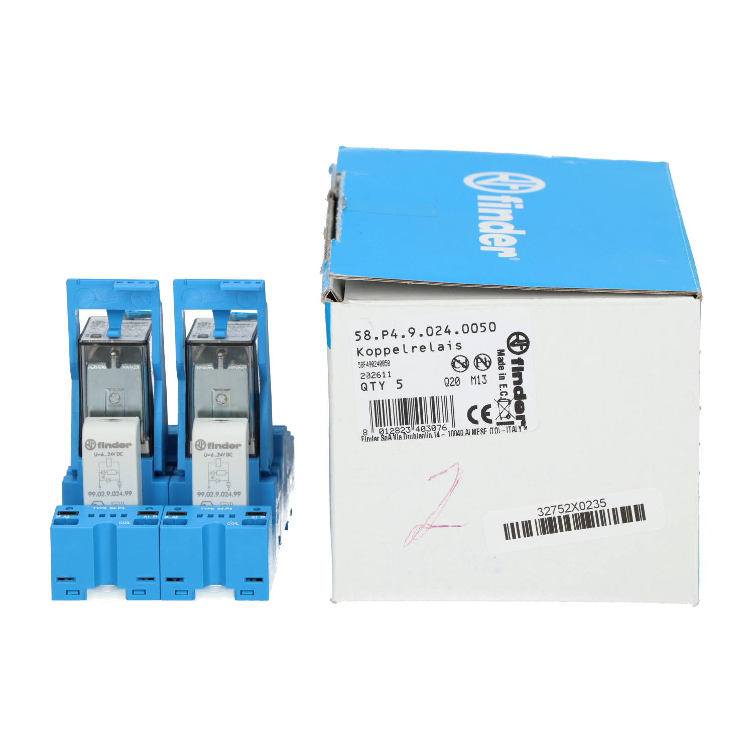 Finder 58.P4.9.024.0050 Switching Relay New NFP (2pcs)