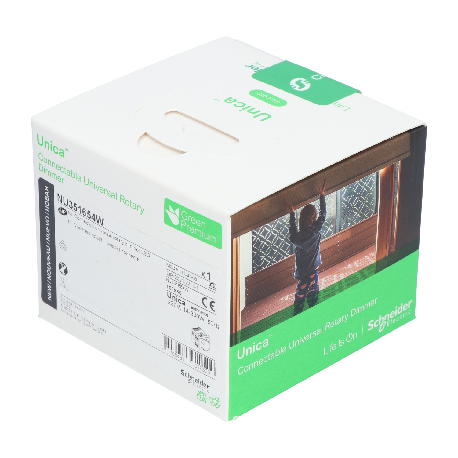 Schneider Electric NU351654W Connectable Universal Rotary Dimmer New NFP Sealed