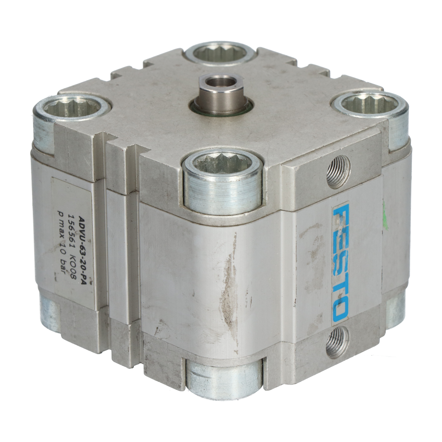 Festo ADVU-63-20-PA Pneumatic cylinder (Double A D63mm L20mm Magnetic) Used UMP