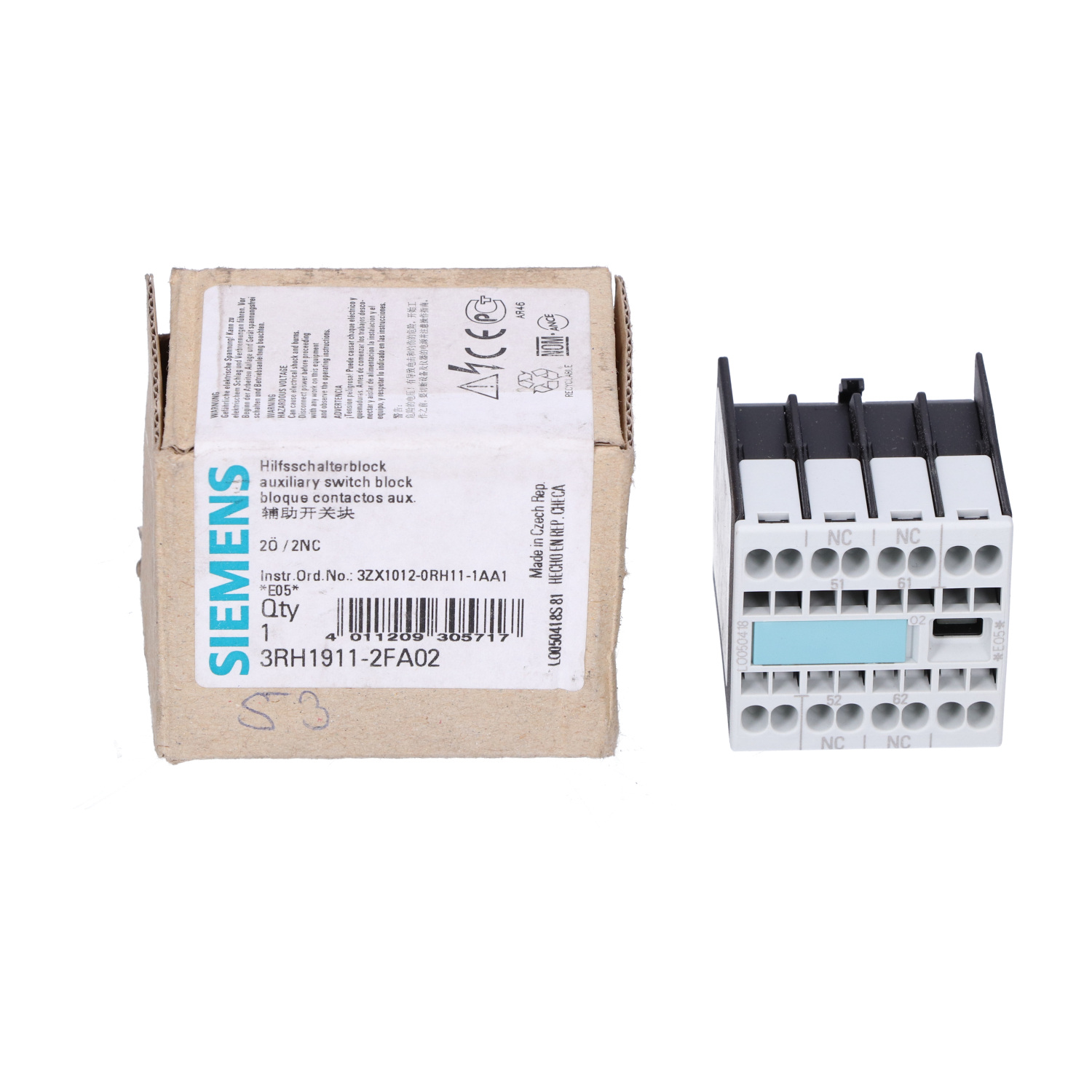 Siemens 3RH1911-2FA02 New NFP