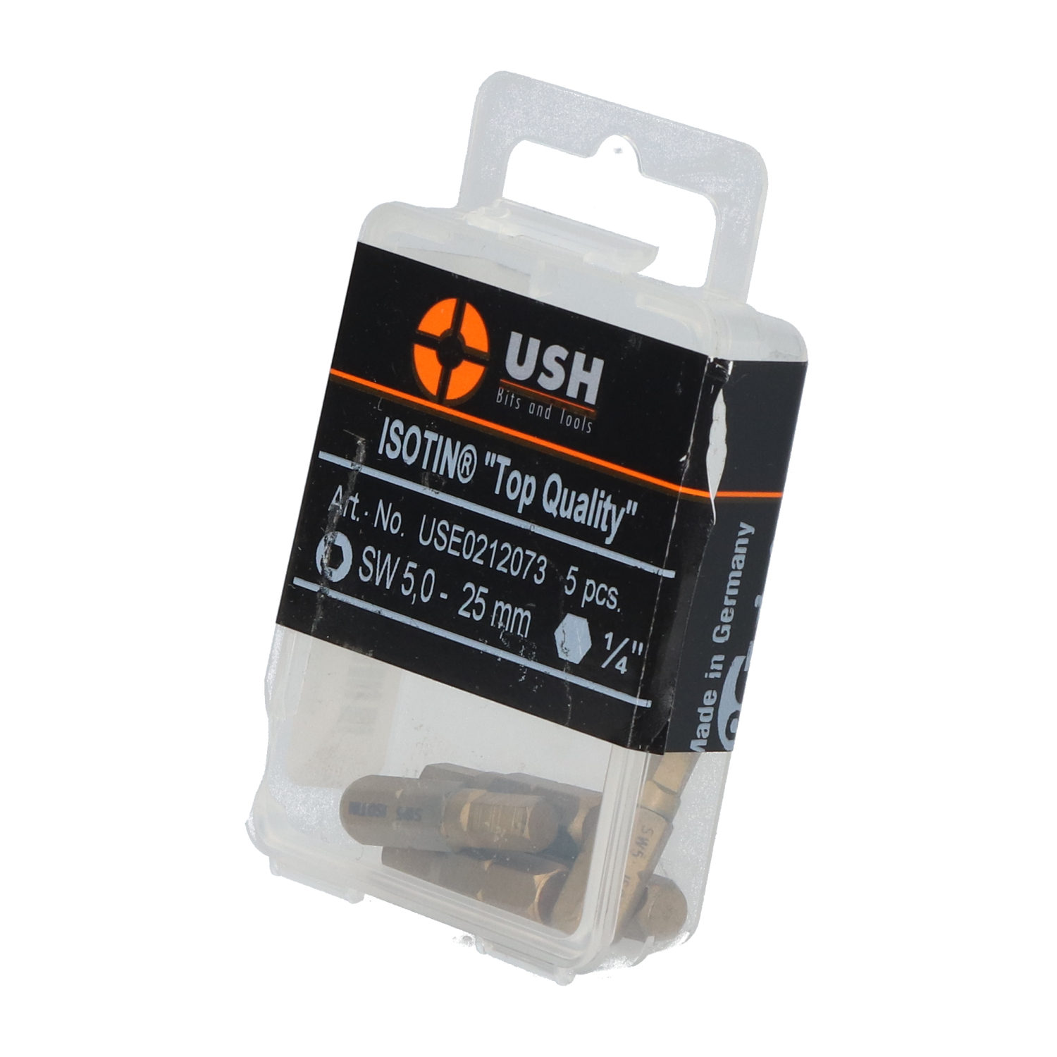 Ush USE0212073 Bits SW 5,0 - 25MM 1/4" New NFP Sealed (5pcs)
