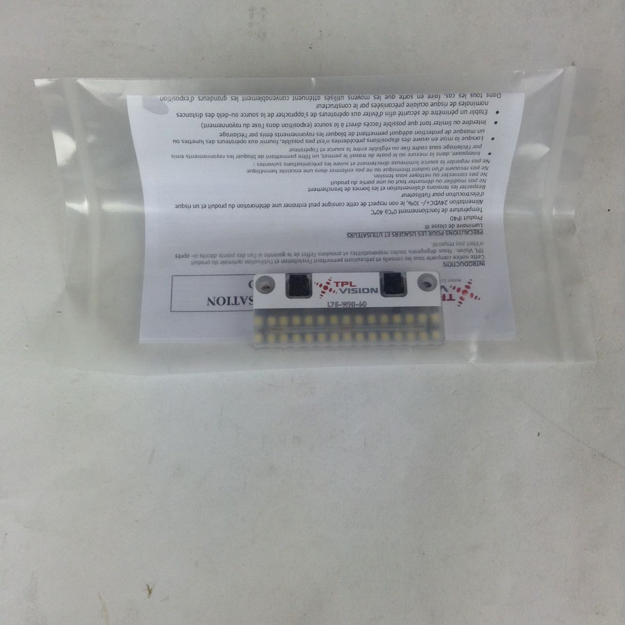 TPL Vision L75-WHI-60 New Sealed Factory Packing