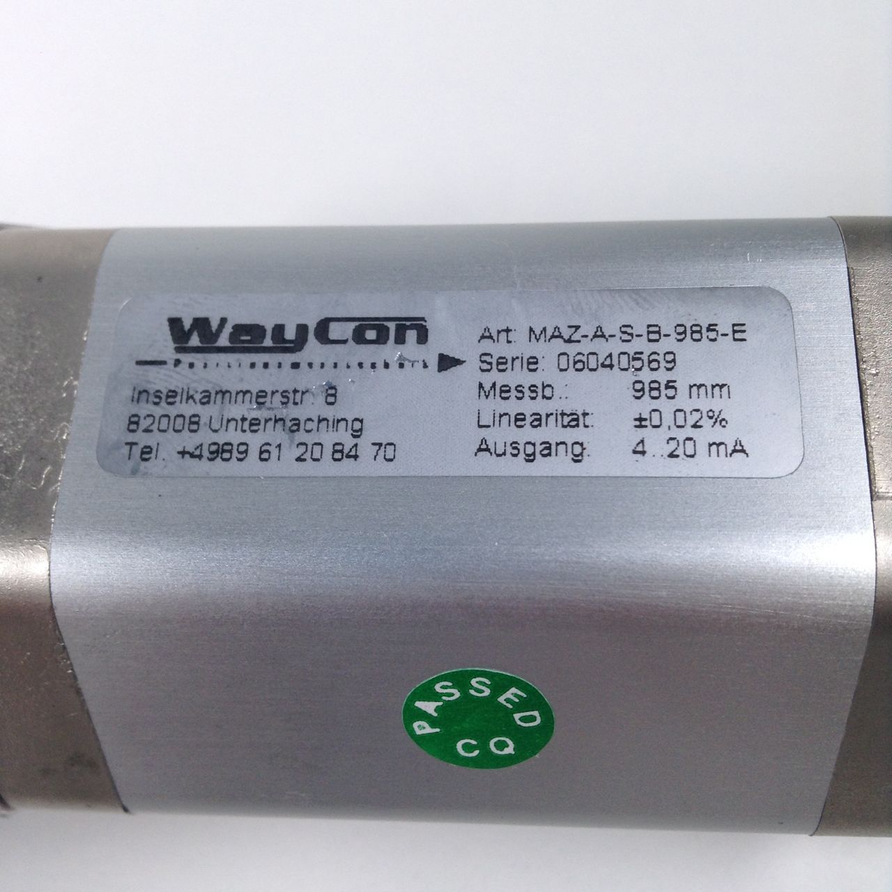 Waycon MAZ-A-S-B-985-E Linear Linearer Transducer 985mm Used UMP