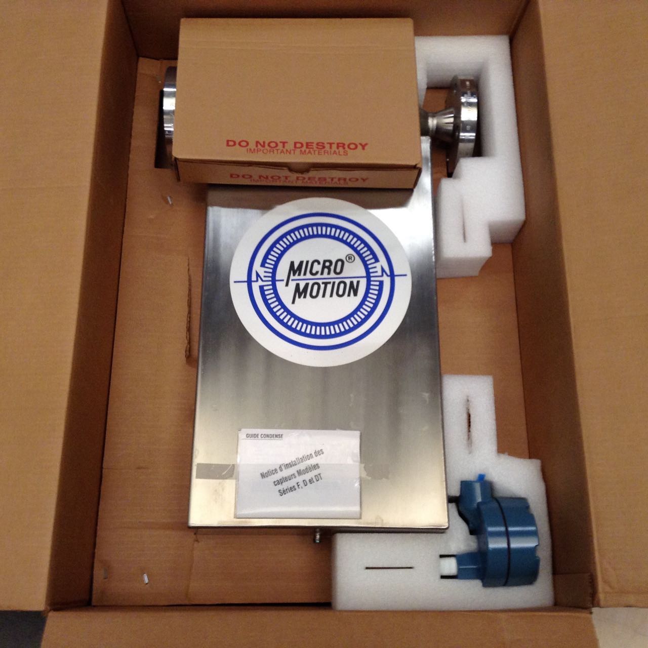 Micromotion DS100S921SB Mass Flow Sensor - NFP Perfect Condition
