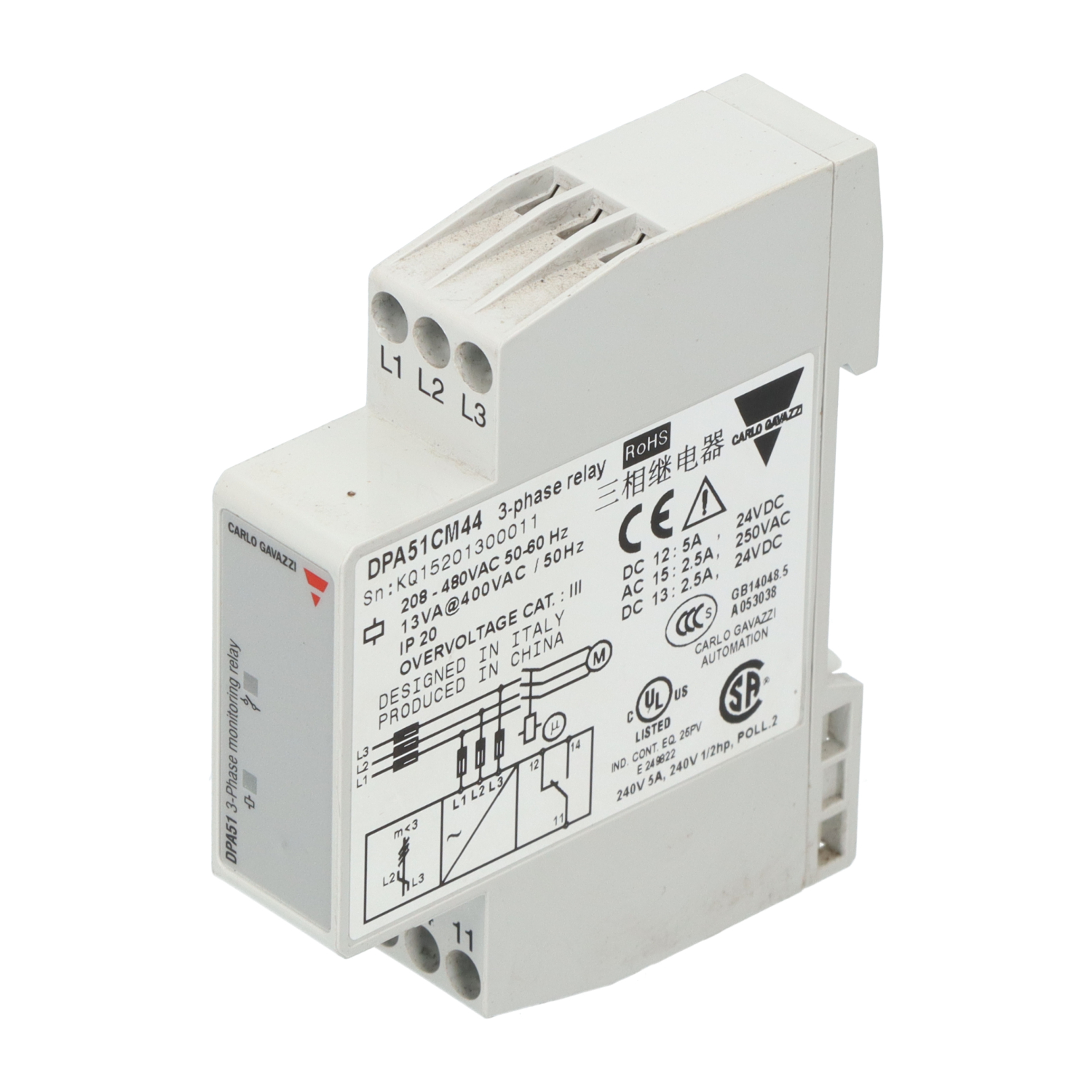 Carlo Gavazzi DPA51CM44 Relay Used UMP