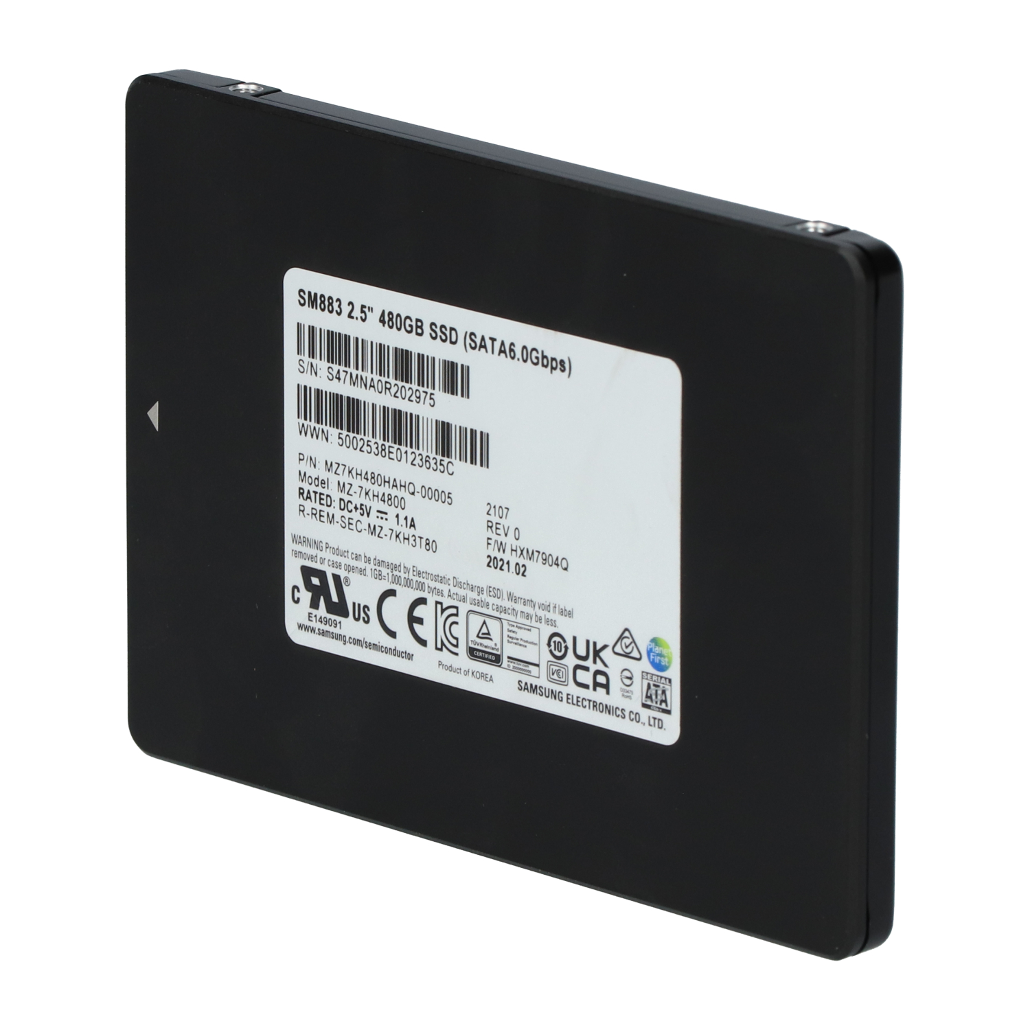 Samsung SM883 480 GB SSD New NMP