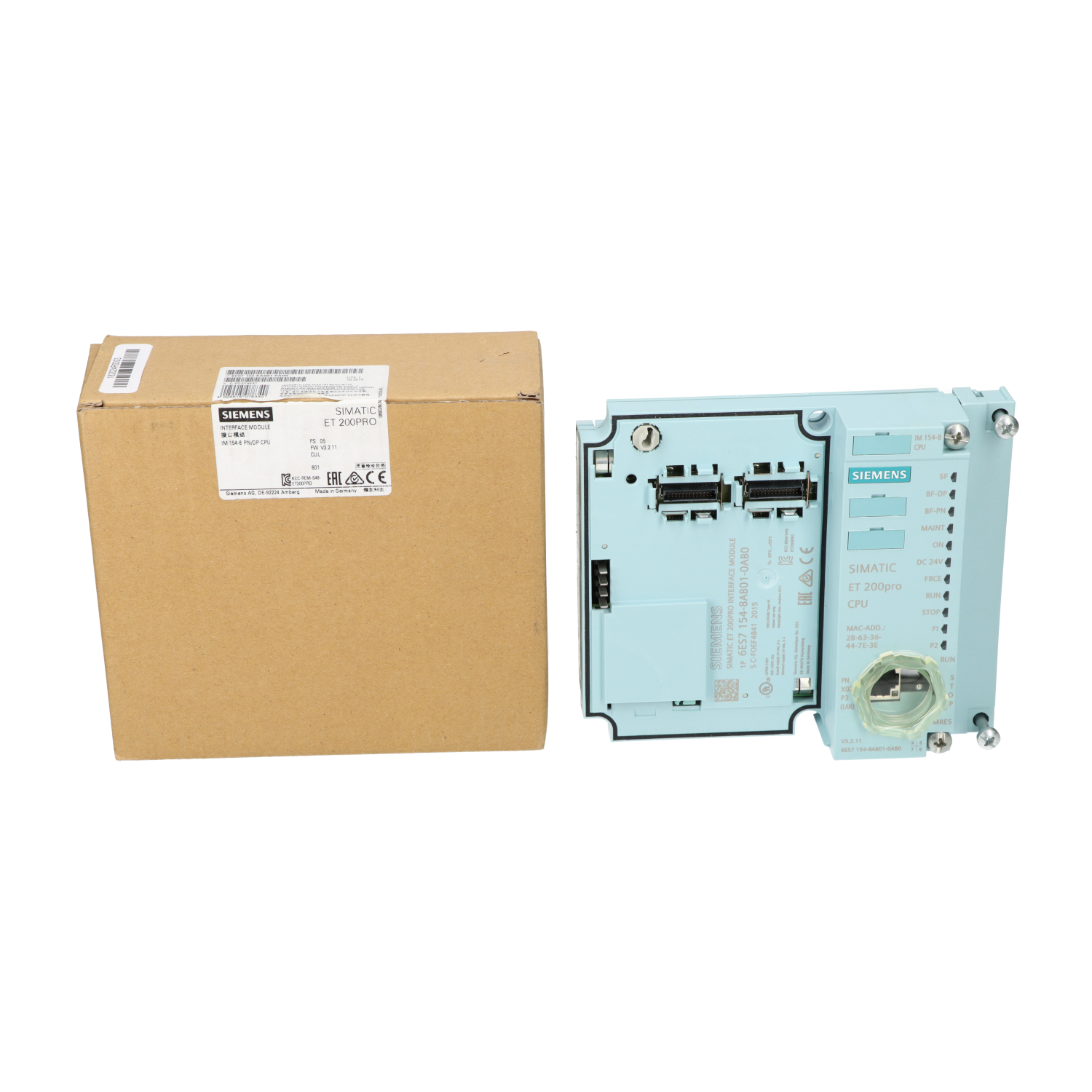 Siemens 6ES7154-8AB01-0AB0 SIMATIC DP IM154-8 PN/DP CPU New NFP