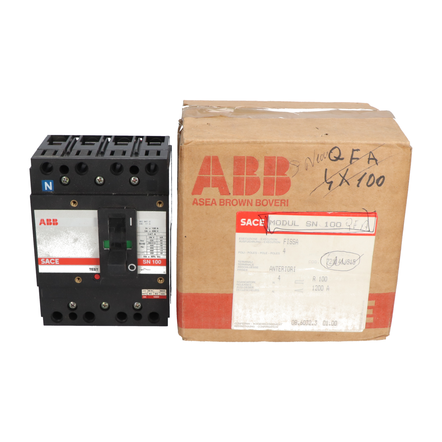 Abb SACESN1001200A Circuit Breaker Low Voltage New NFP