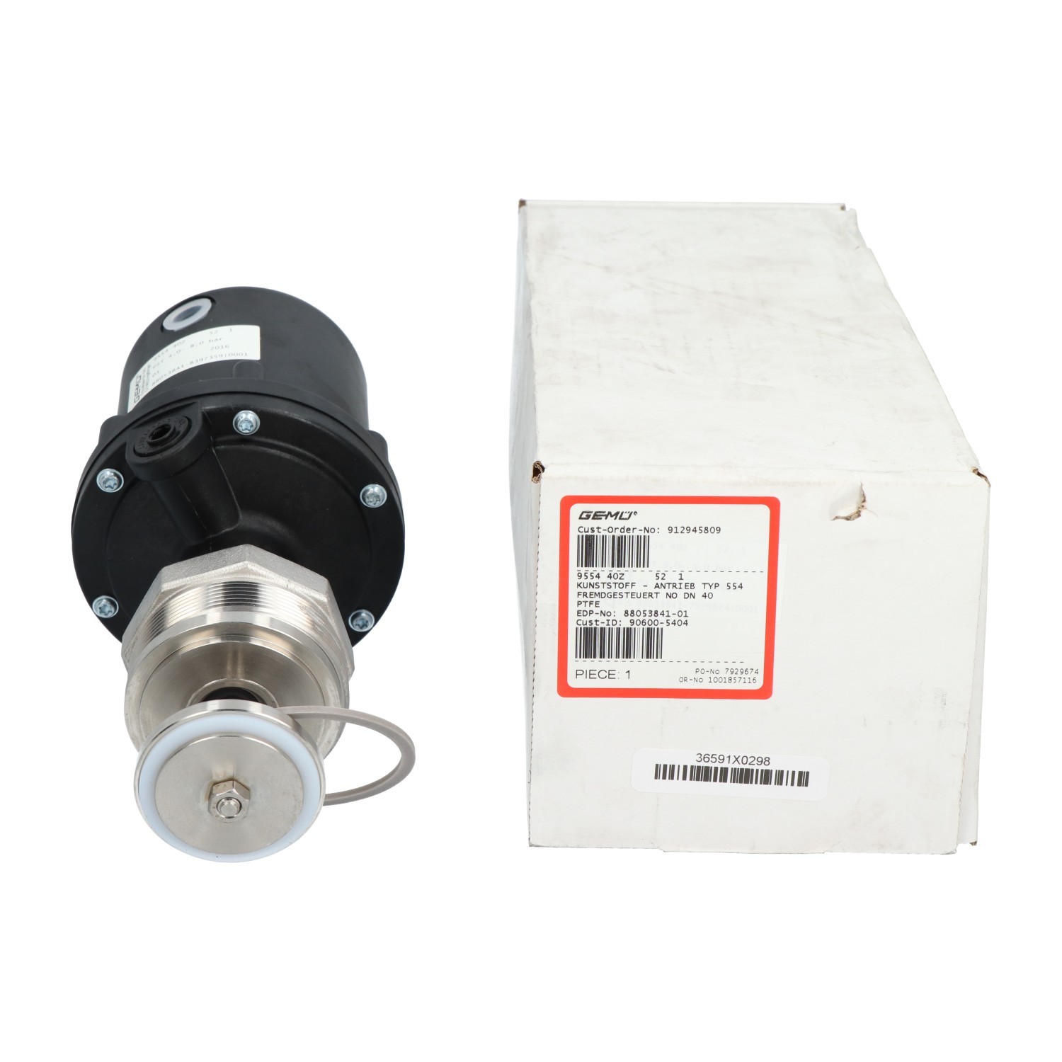 Gemu 9554 Actuator for Angle Seat Globe Valve New NFP