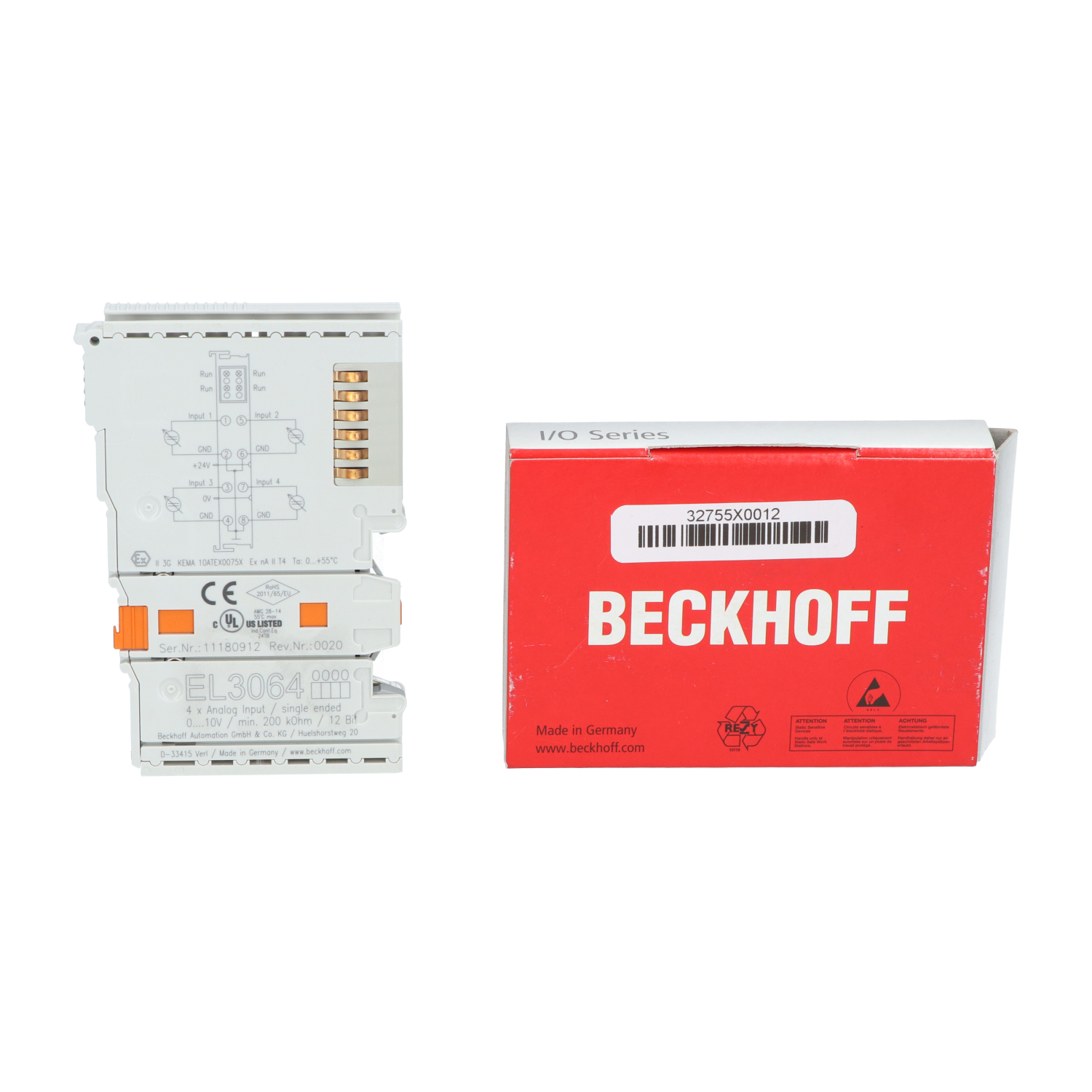 Beckhoff EL3064 EtherCAT Terminal New NFP