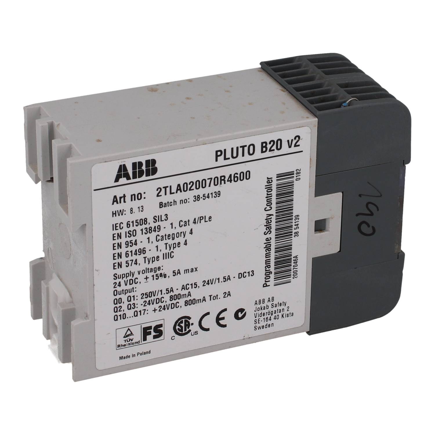 ABB 2TLA020070R4600 Used UMP