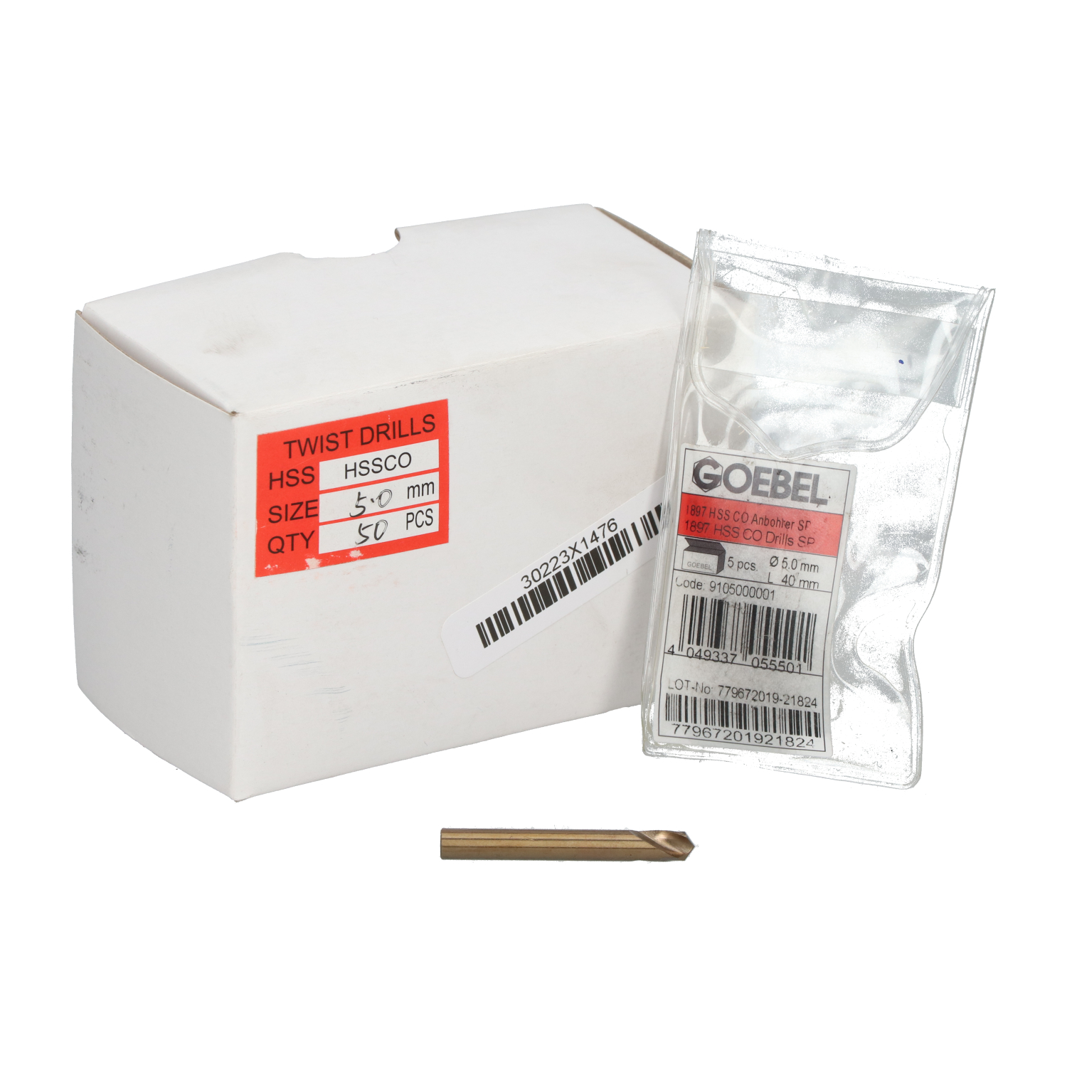 Goebel 9105000001 Drill 5,0mm New NFP (50pcs)