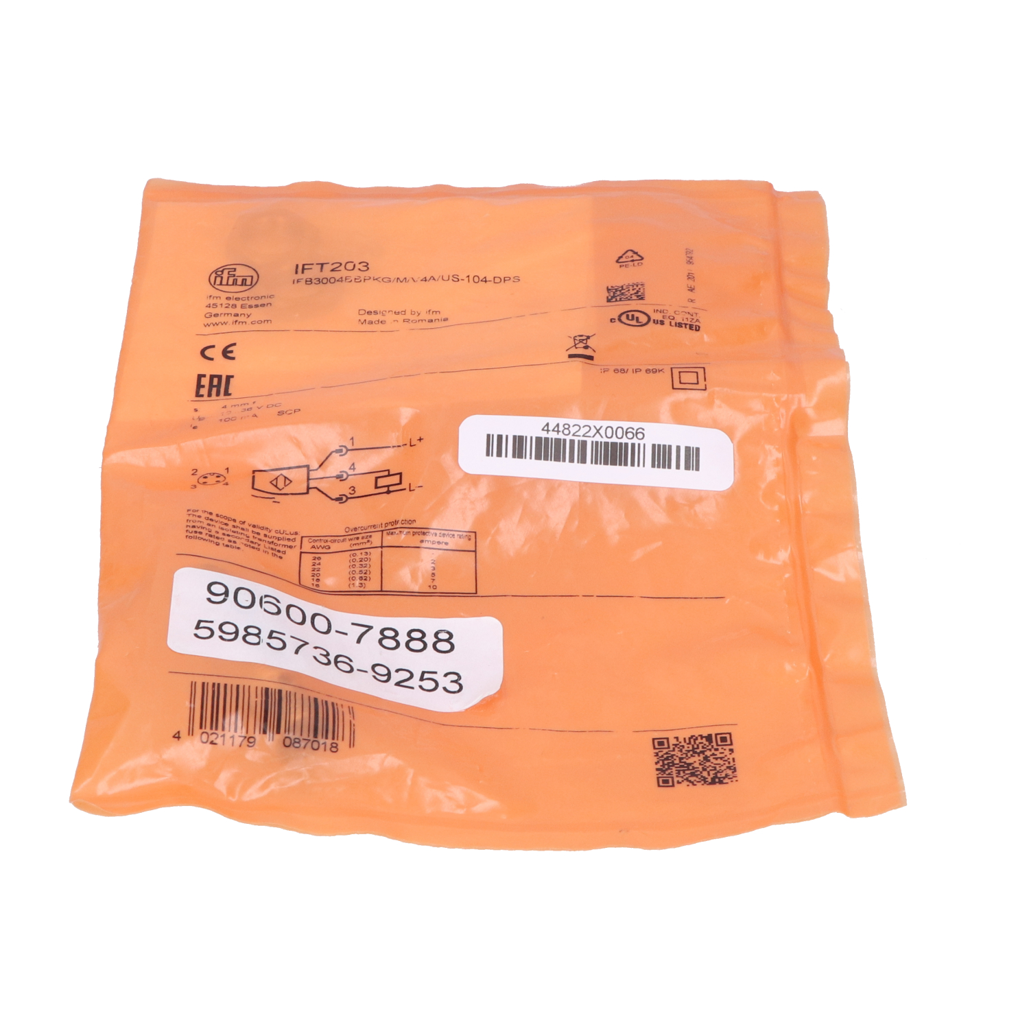 IFM Electronic IFT203 New NFP Sealed