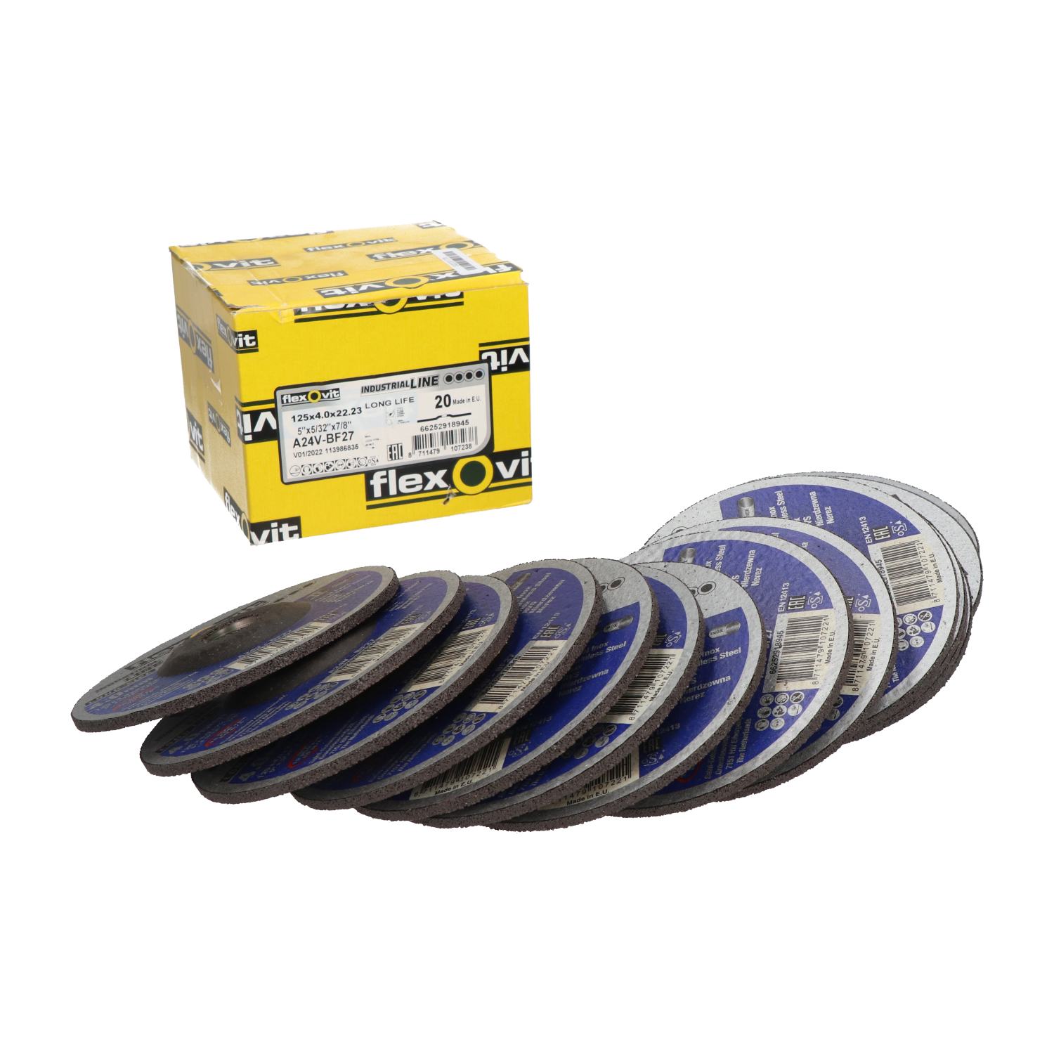 Flexovit A24V-BF27 Grinding Disc New NFP (20pcs)