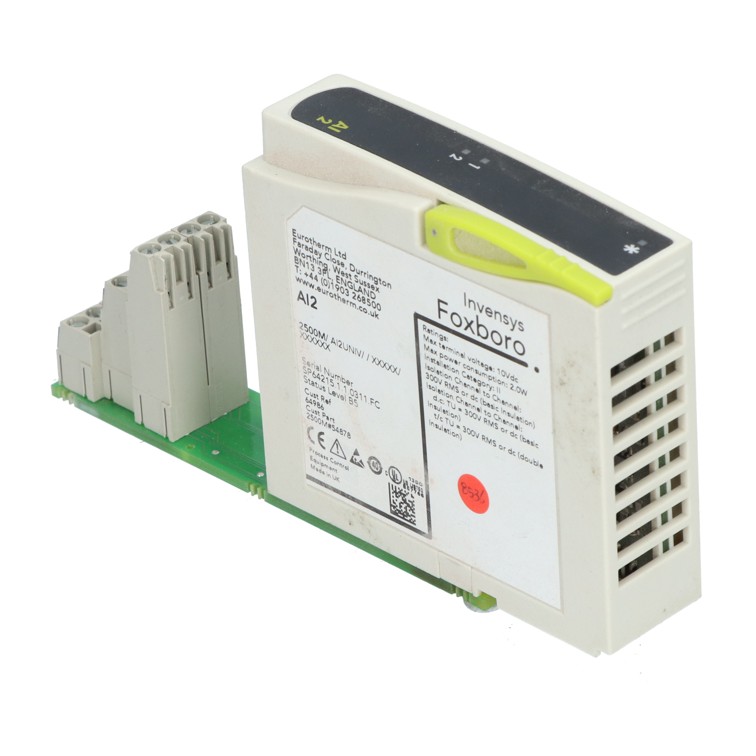 Eurotherm 2500M/AI2UNIV Analog Input Module Used UMP