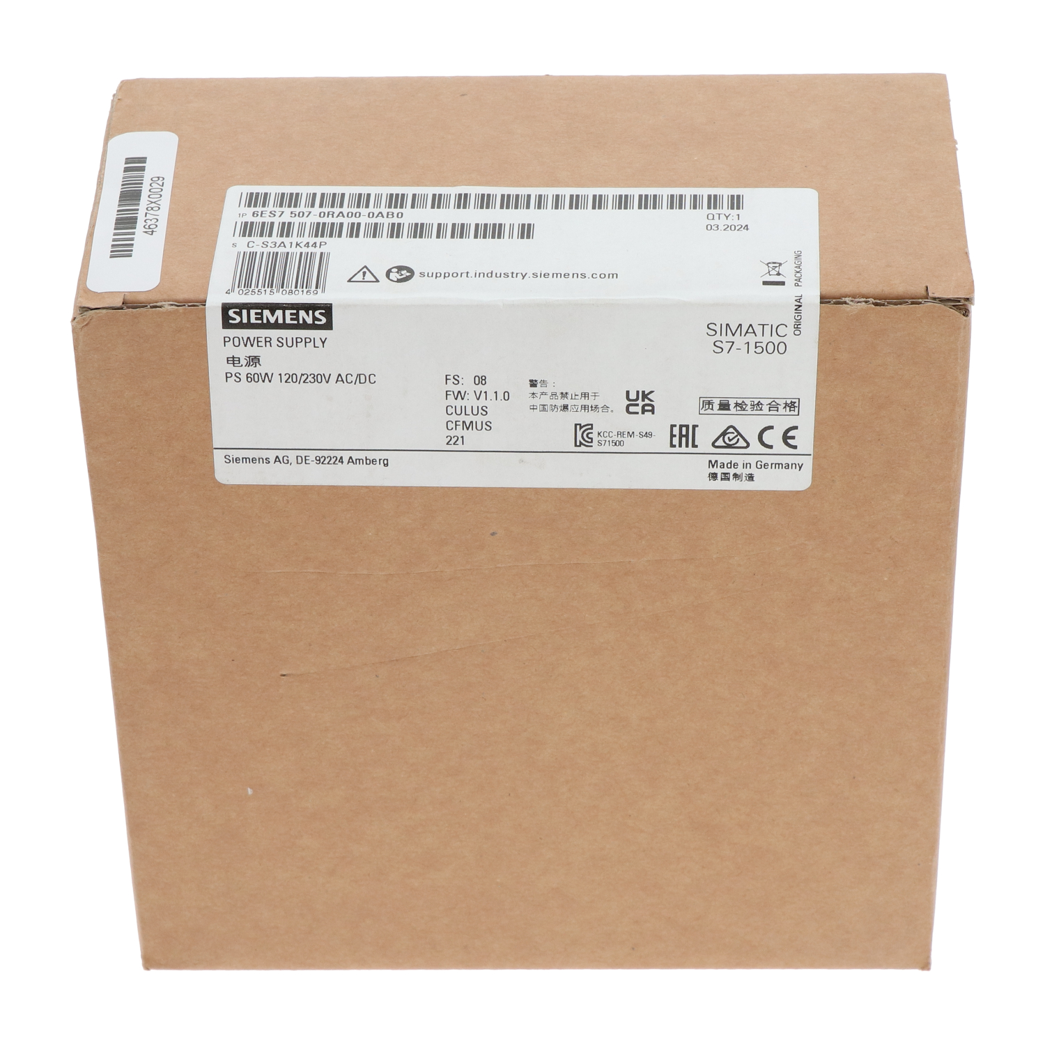 Siemens 6ES7507-0RA00-0AB0 New NFP Sealed