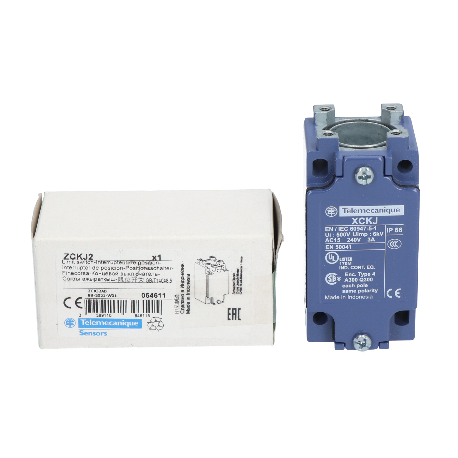Schneider Electric ZCKJ2 Limit Switch Body 2C/O New NFP