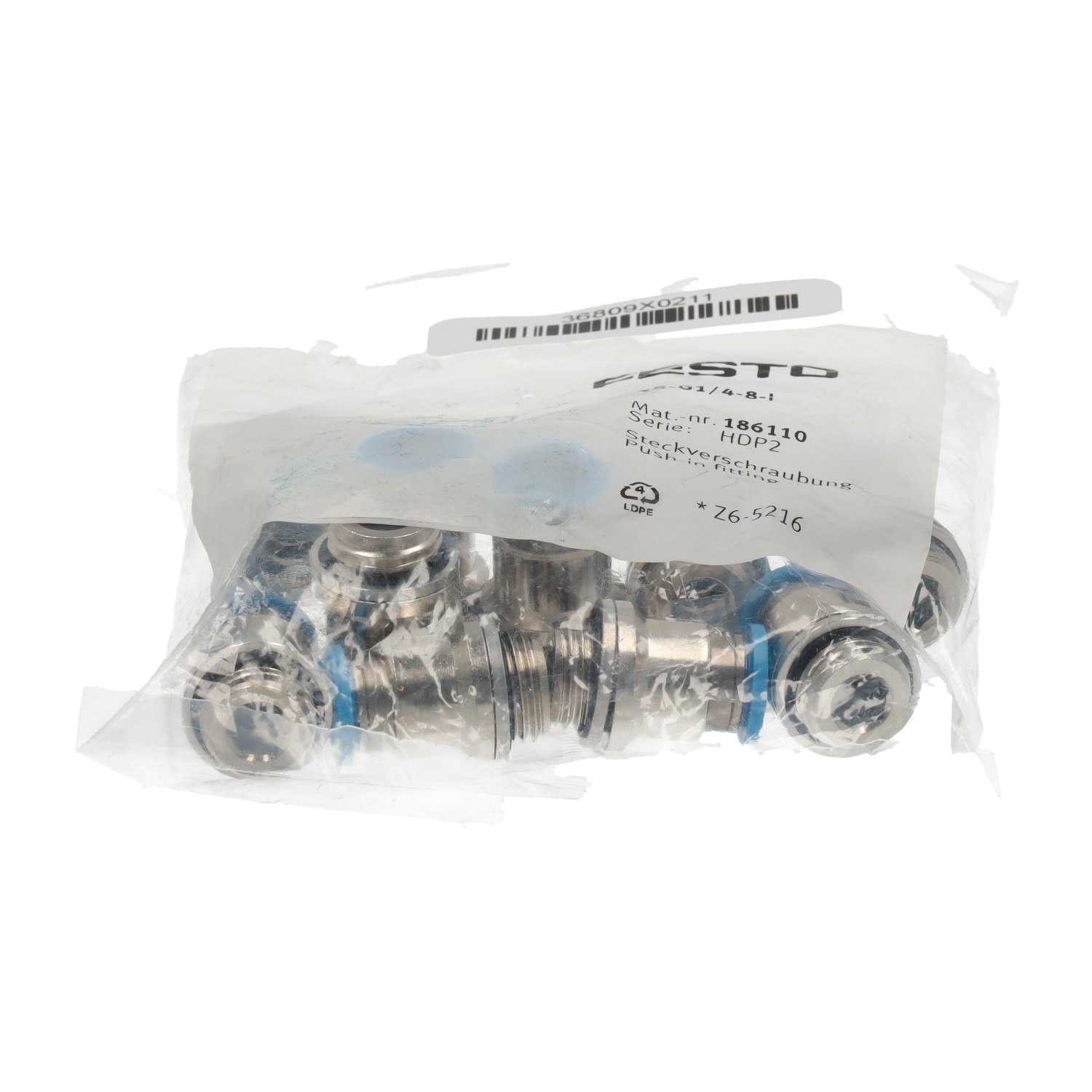 Festo QS-G1/4-8-1 New NFP Sealed (10pcs)