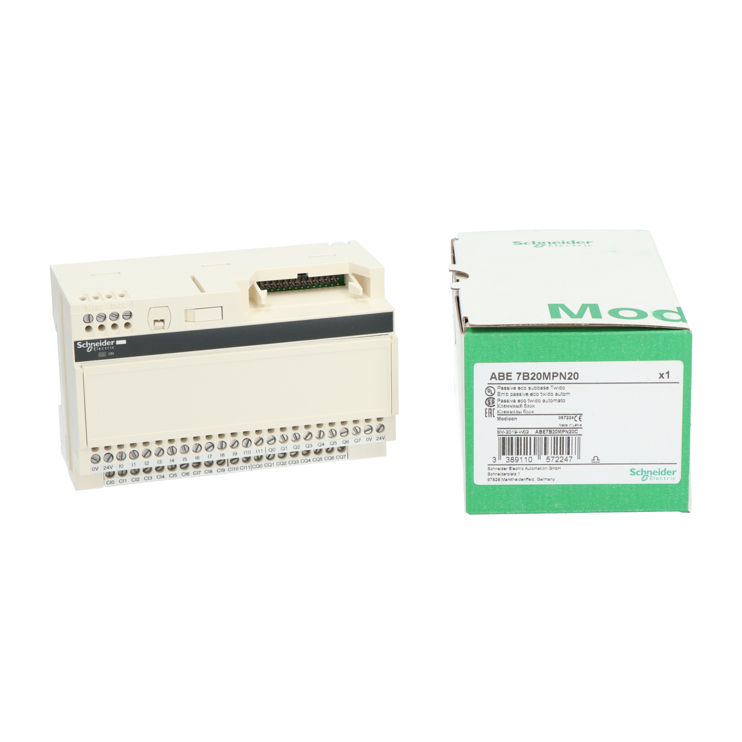 Schneider Electric ABE7B20MPN20 Advantys Connection Sub-base New NFP