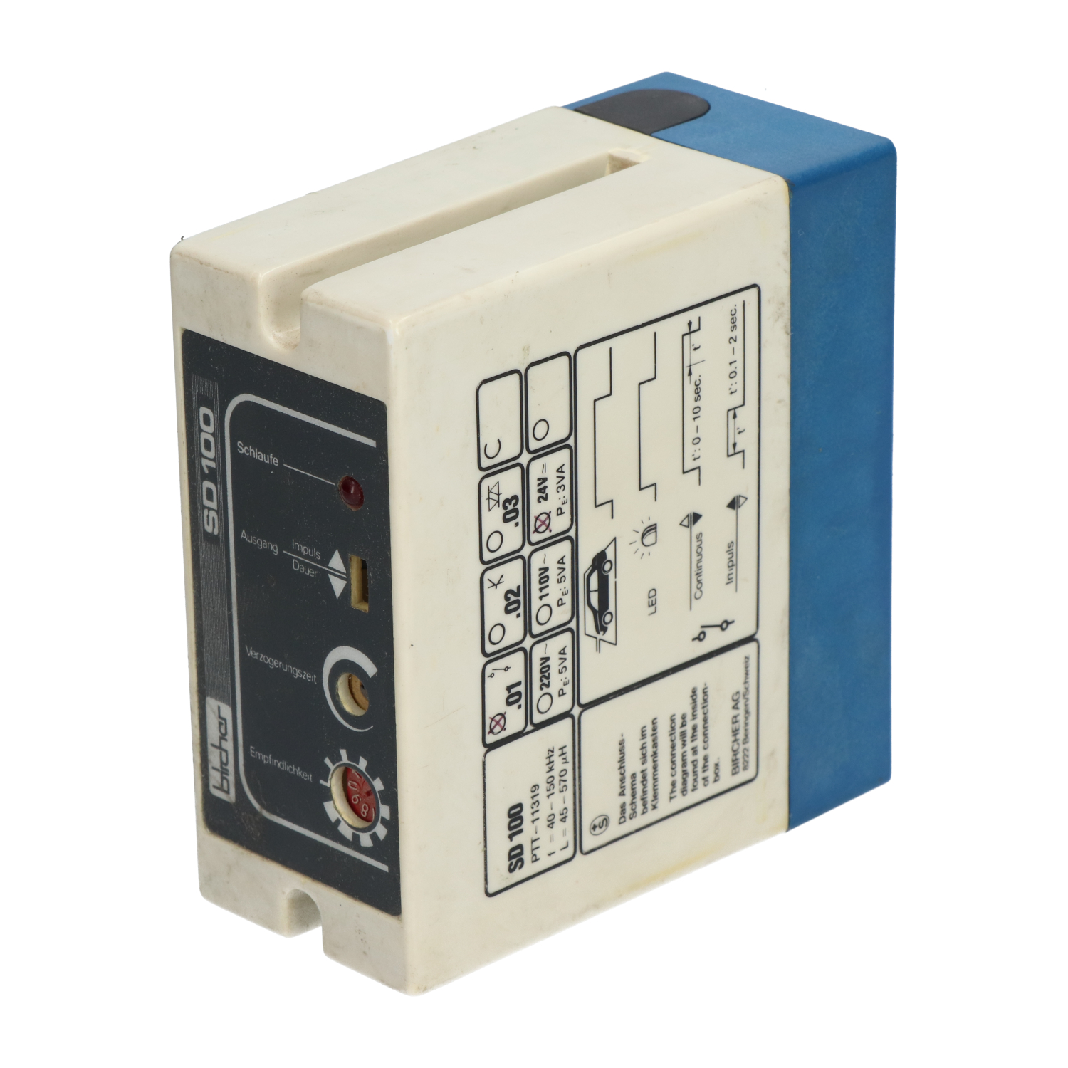 Bircher SD100 Time Relay (220V,110V,24V) Used UMP