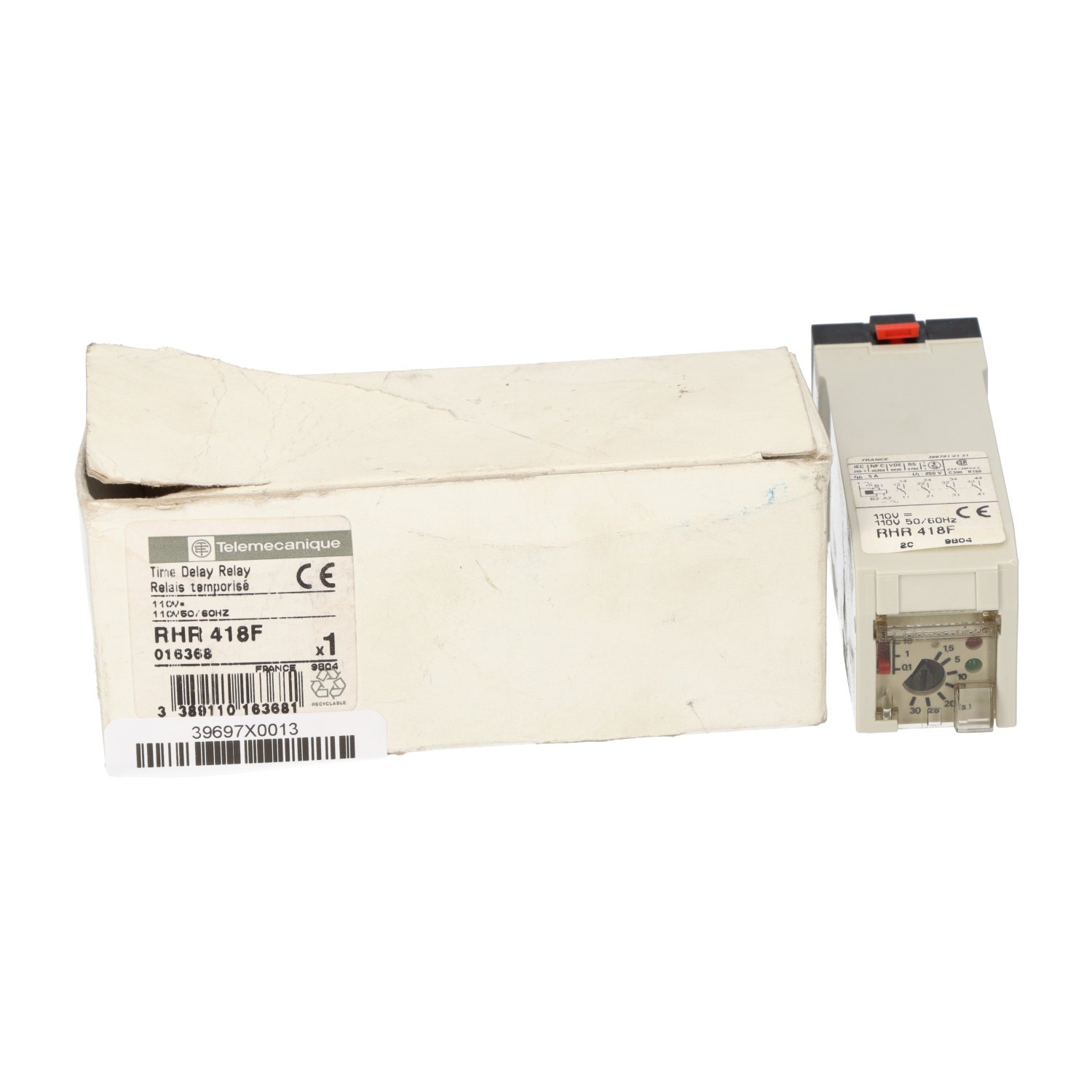 Telemecanique RHR418F Off-Delay Timing Relay With Suppressor New NFP