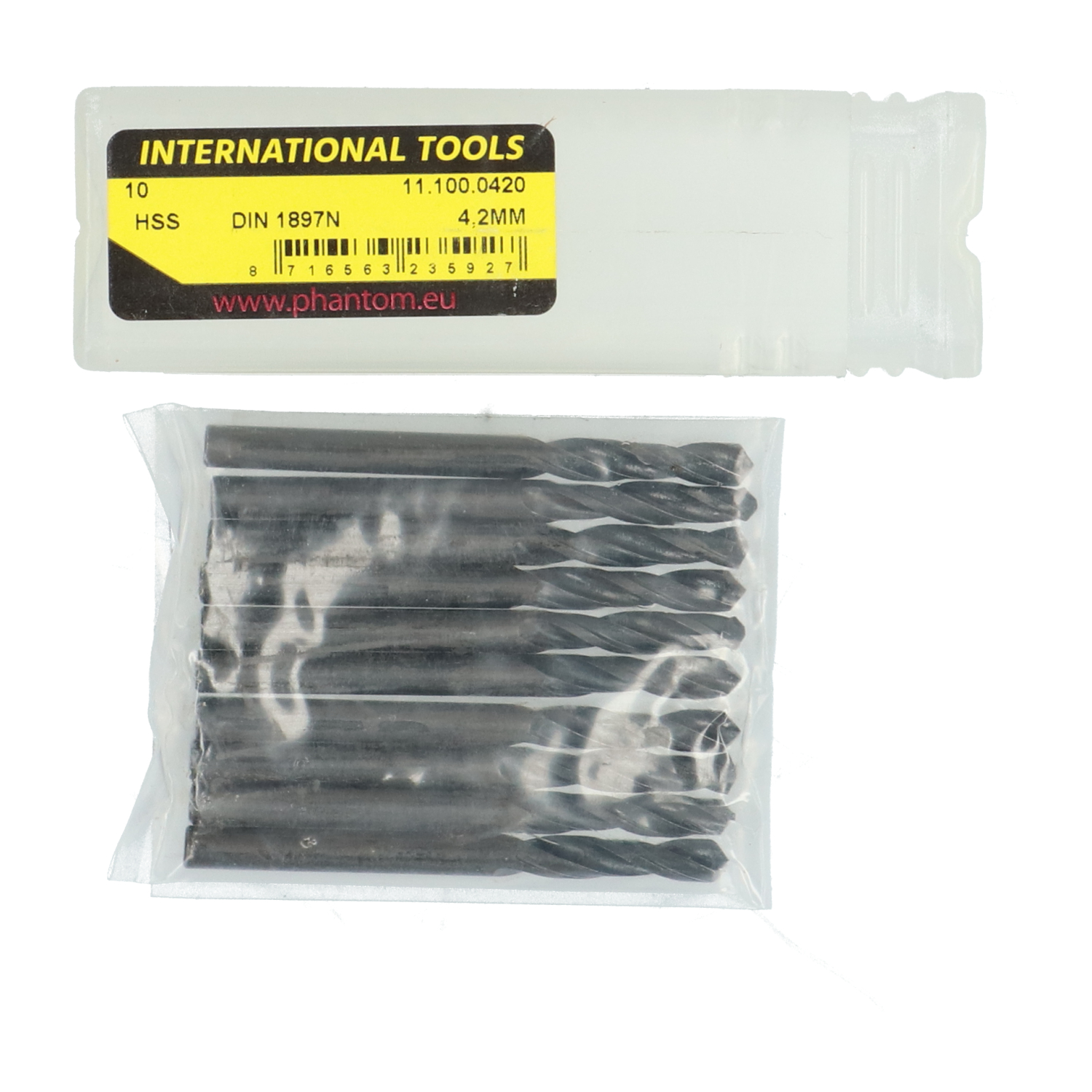 International Tools 11.100.0420 Twist Drill 4.2mm New NFP (10pcs)